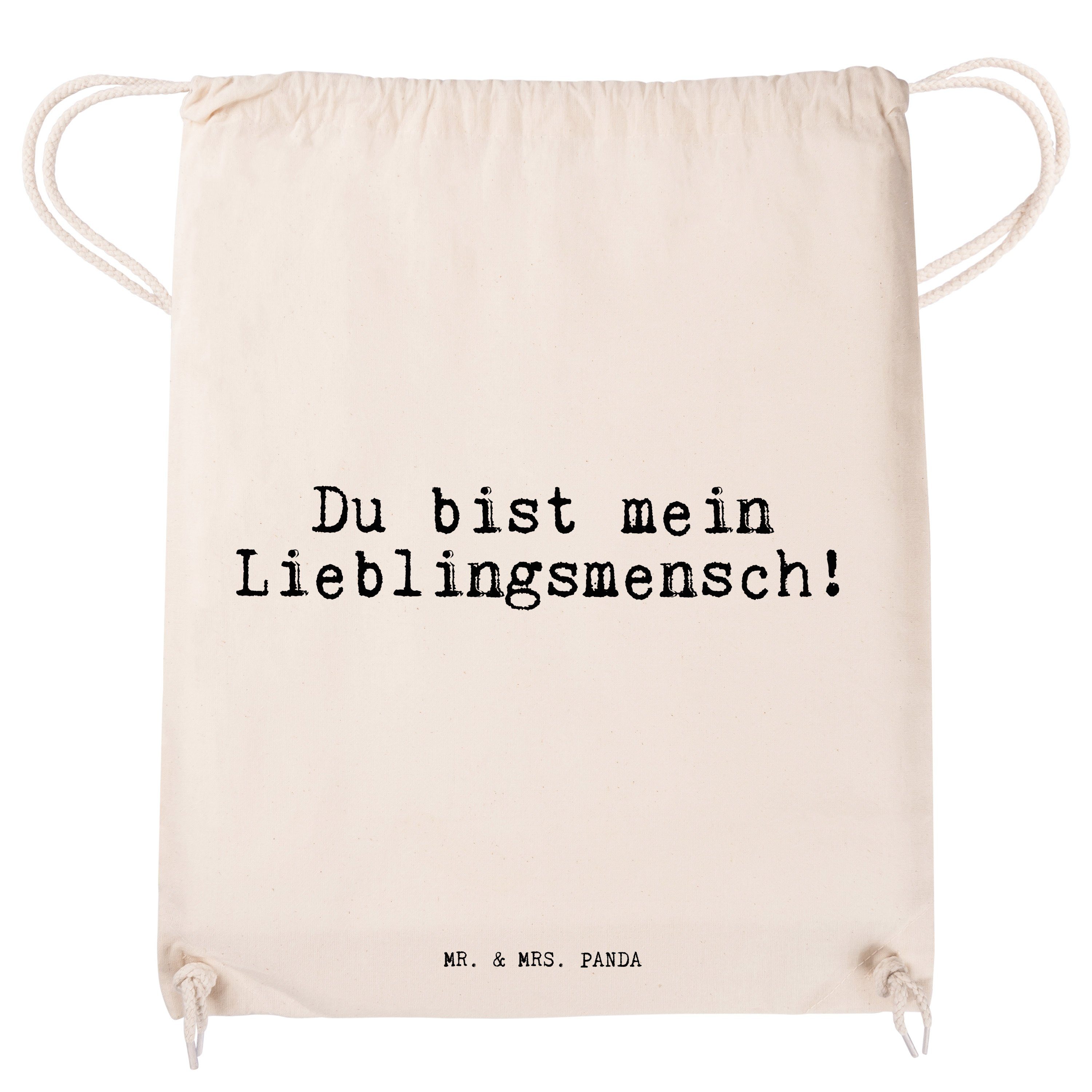 Panda Lieblings Mrs. Du bist (1-tlg) Sporttasche - Transparent Lieblingsmensch! Geschenk, - & Men Mr. mein