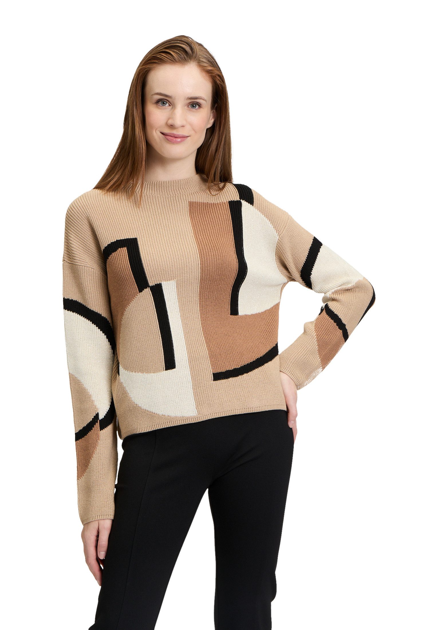 Rundhalspullover Strickpullover