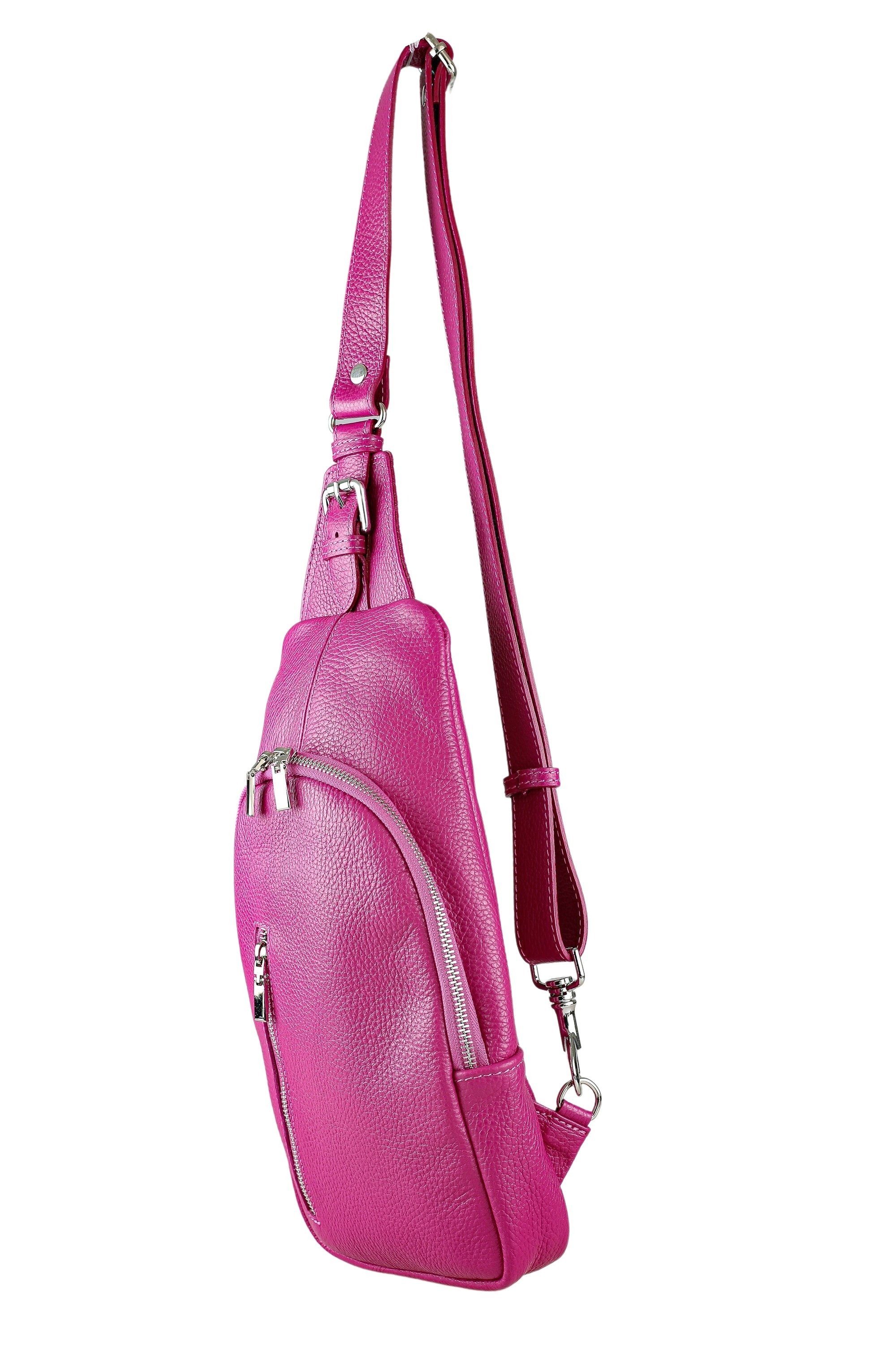 COLLEZIONE ALESSANDRO Umhängetasche Betty, echtes Leder, viele Fächer