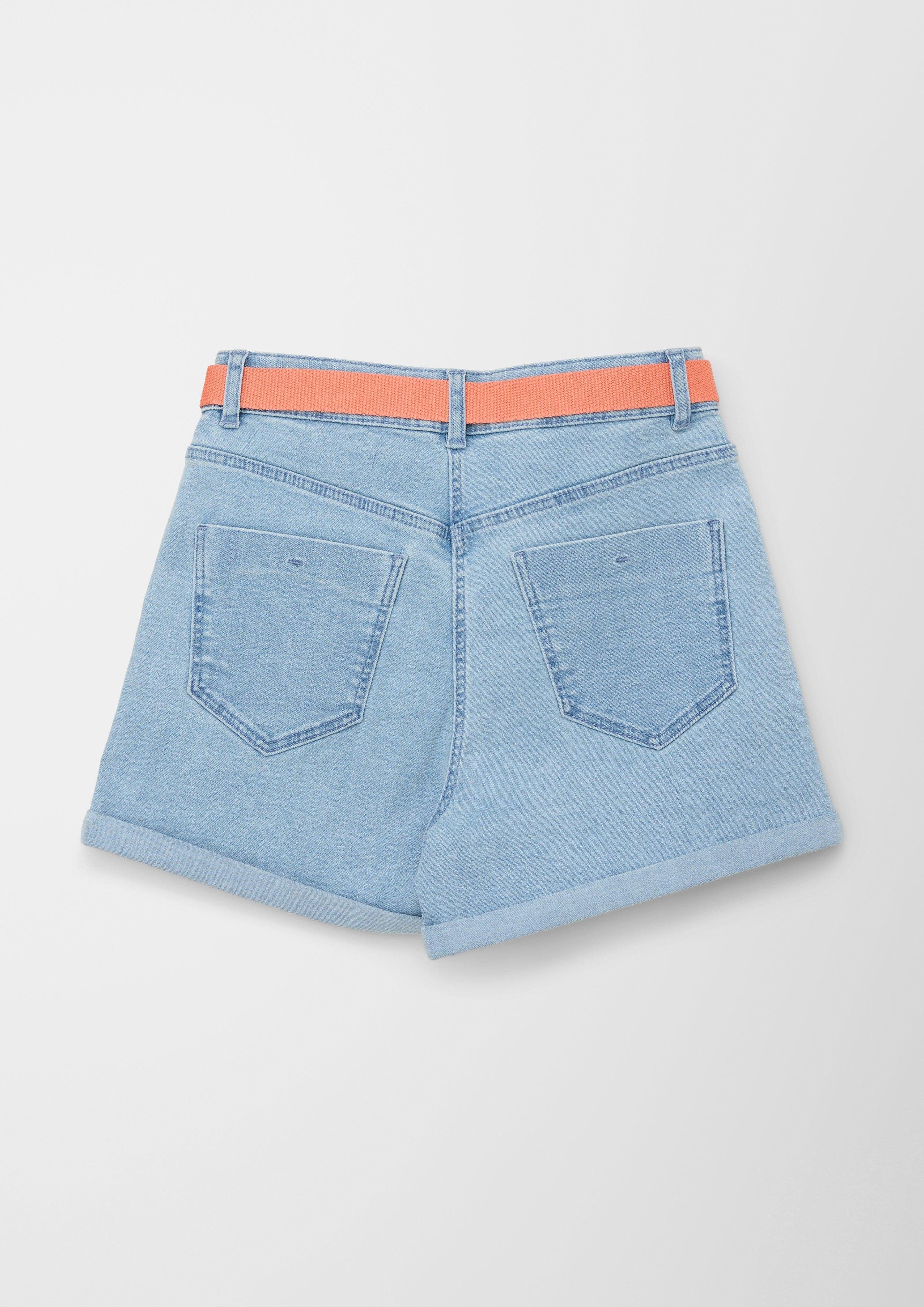 s.Oliver Jeansshorts Jeans-Shorts / Rise Leg Wide Waschung / Loose High Fit 