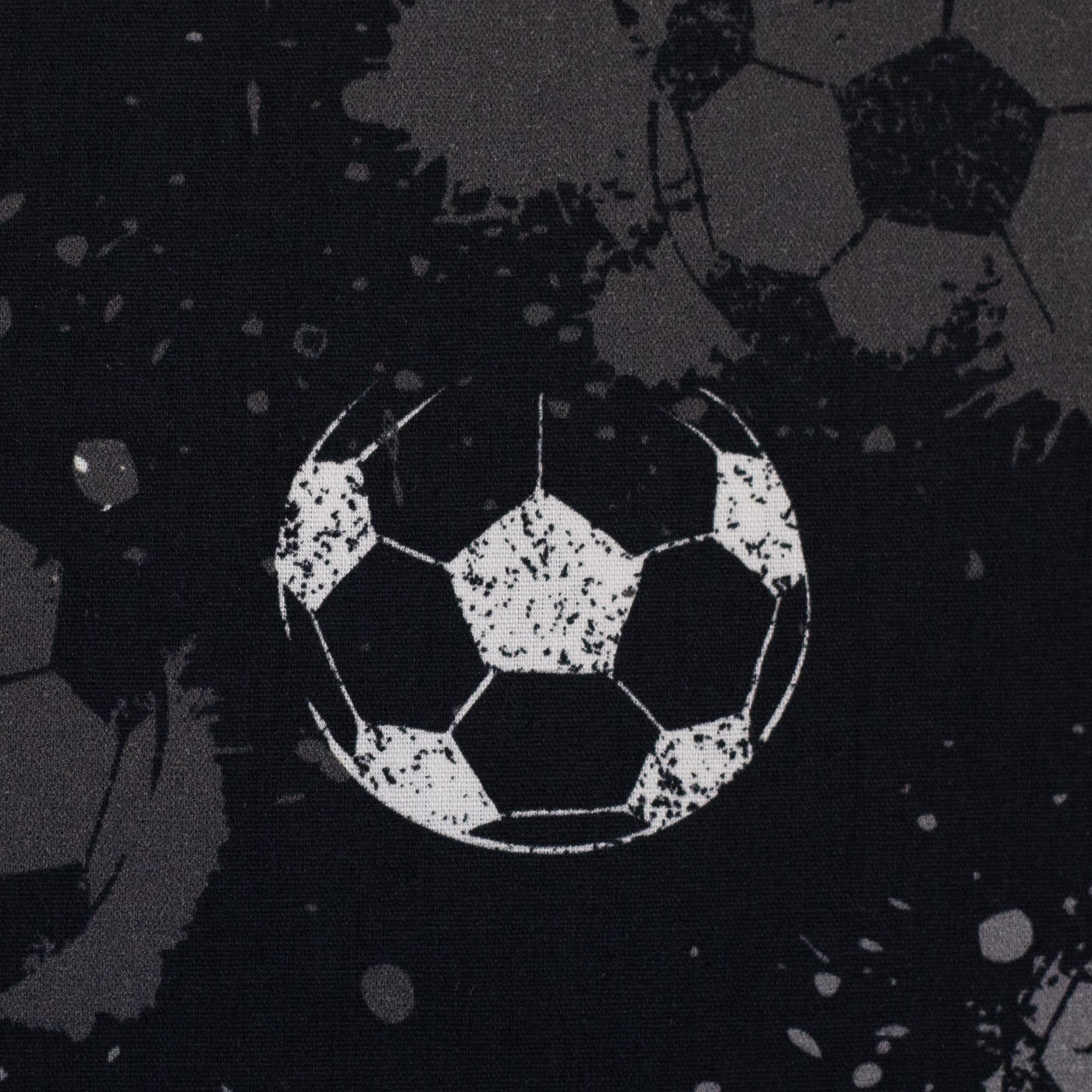 MAGAM-Stoffe Stoff "Fussball", Kinder Baumwollstoff ÖKO-TEX Meterware ab 50cm
