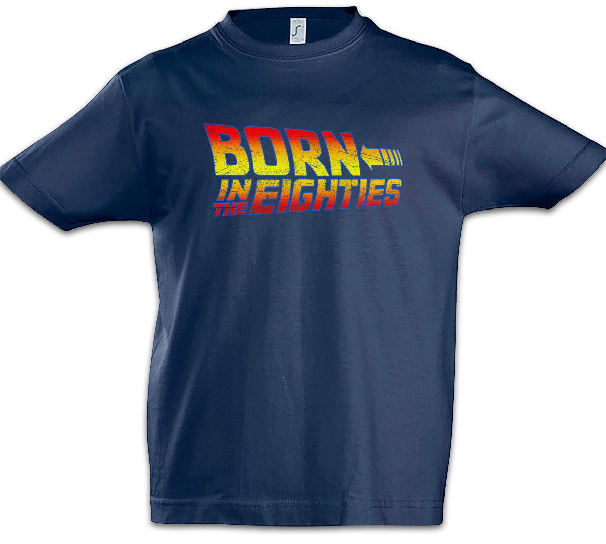 Print-Shirt Born In The Eighties Kinder T-Shirt Achtziger 80s Back To Nerd The