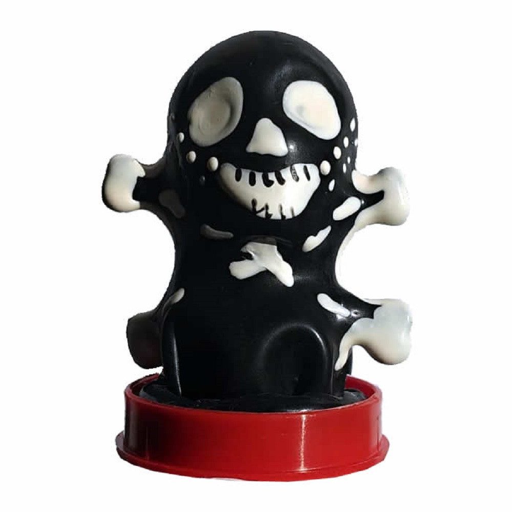 ERCO Kondome Scherzkondom mit Figur Totenkopf, 1 St., handbemalter Scherzartikel