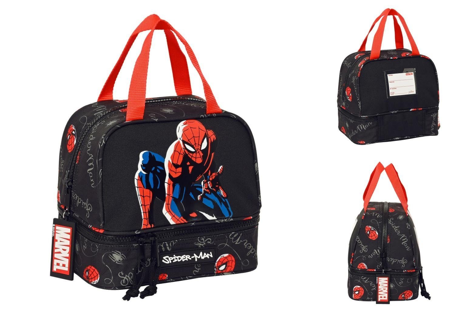 Spiderman Kühlbox Lunchbox Spiderman Hero Schwarz 20 x 20 x 15 cm
