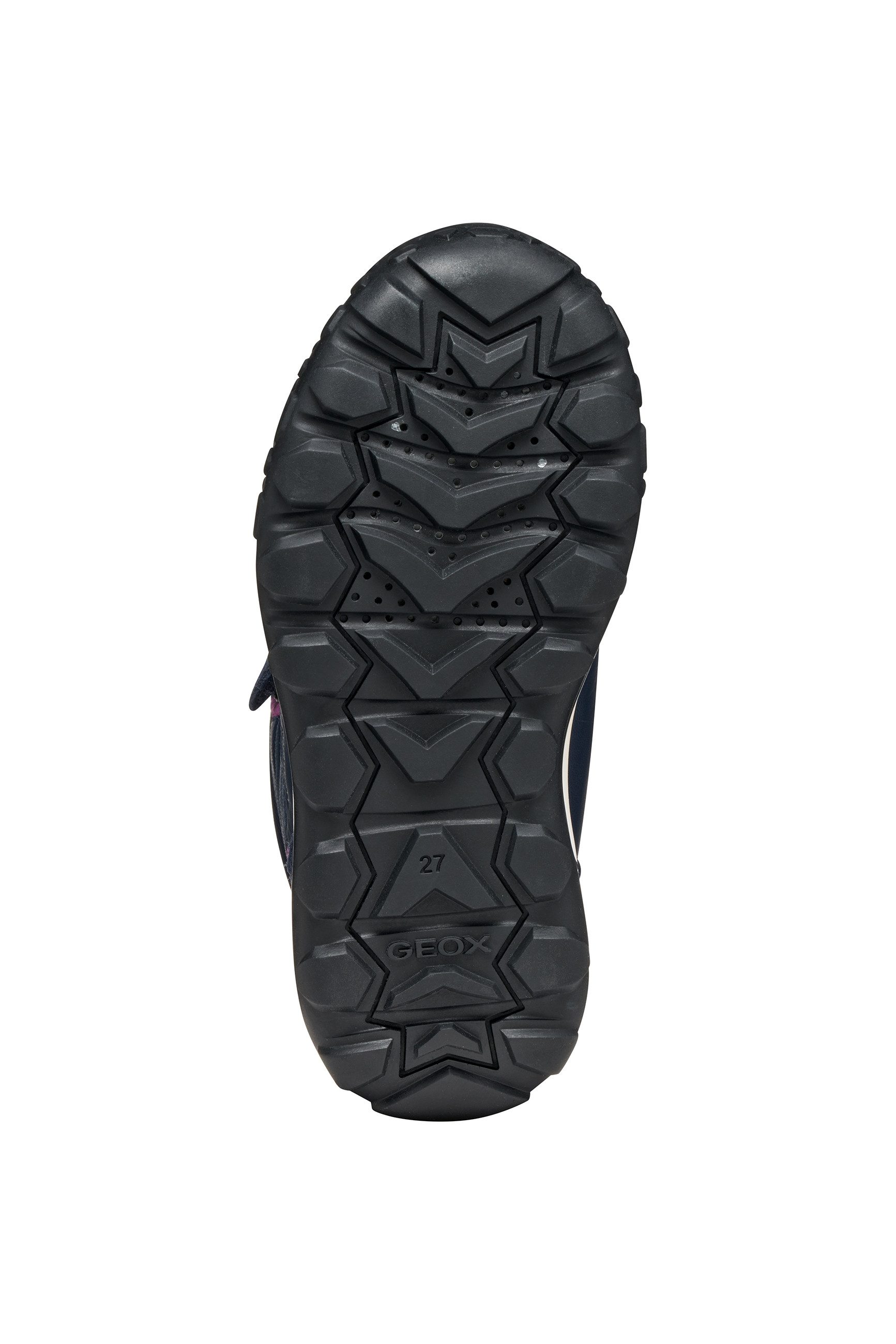 Geox J TREKKYUP GIRL B AB Winterboots Klettstiefel mit Warmfutter, Größenschablone zum Download