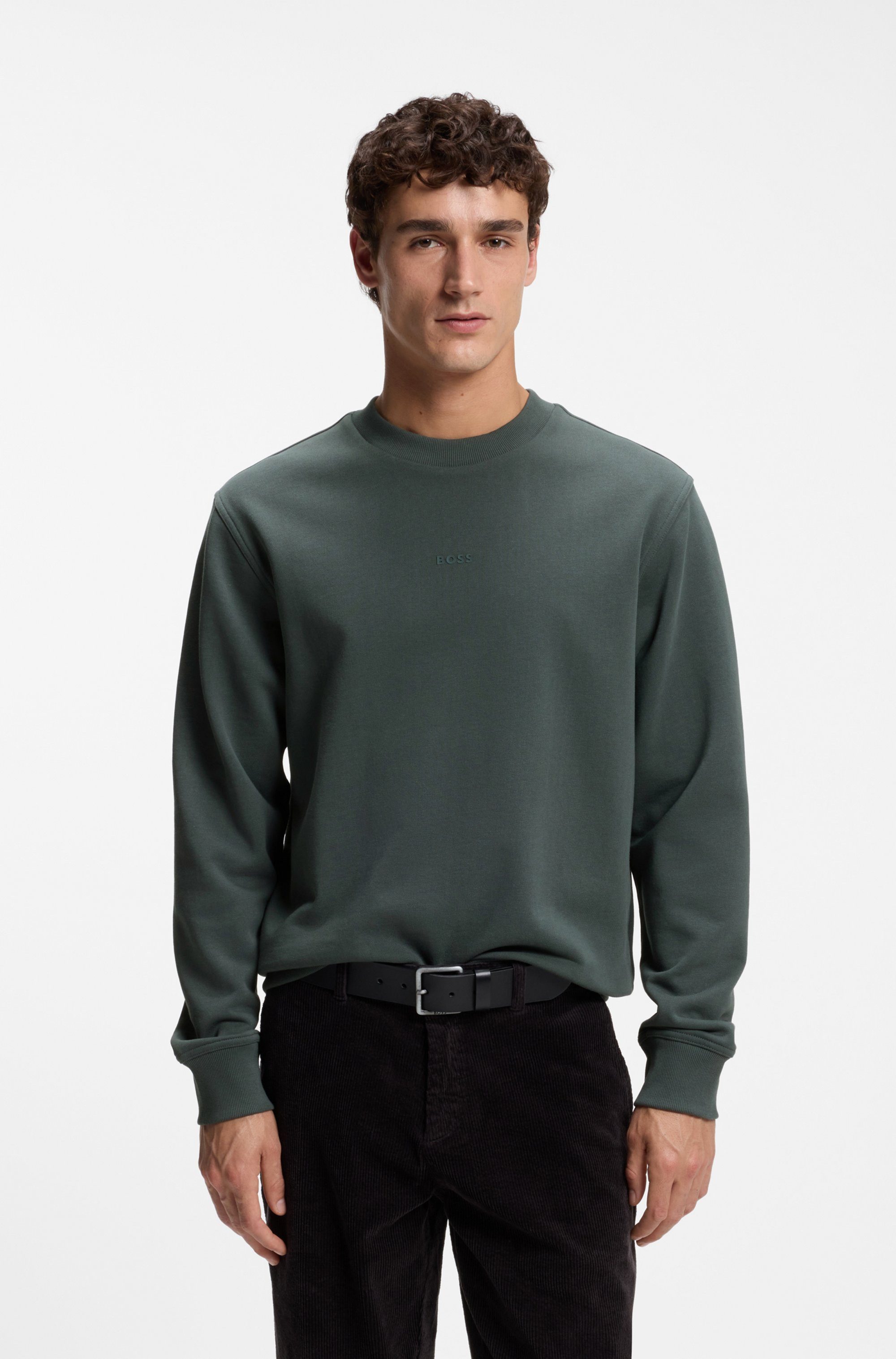 BOSS ORANGE Sweatshirt WeSmallcrew mit Logo auf der Brust
