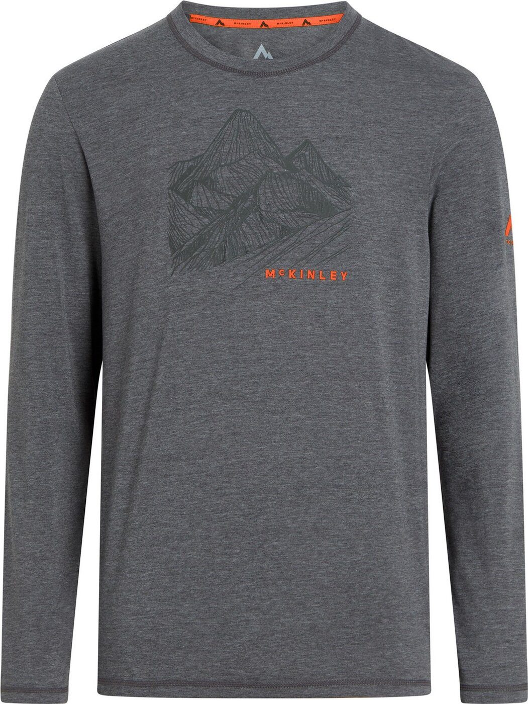 McKINLEY Longsleeve He.-Langarmshirt Harino II M MELANGE/GREY DARK