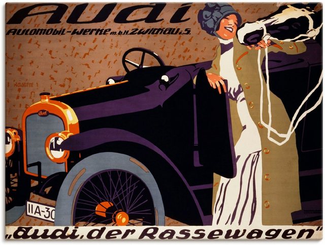 Artland Wandbild »Audi. 1912«, Auto (1 Stück), in vielen Größen & Produktarten -Leinwandbild, Poster, Wandaufkleber / Wandtattoo auch für Badezimmer geeignet-Otto