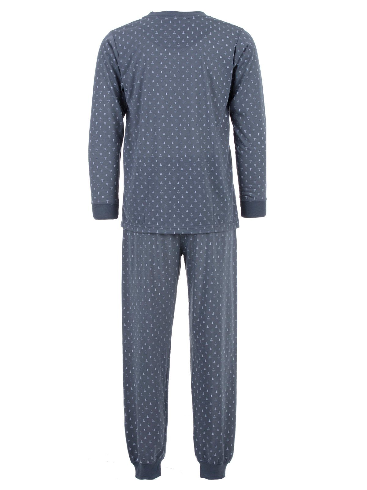 Schlafanzug Lucky - Pyjama Set anthrazit Pfeil Langarm