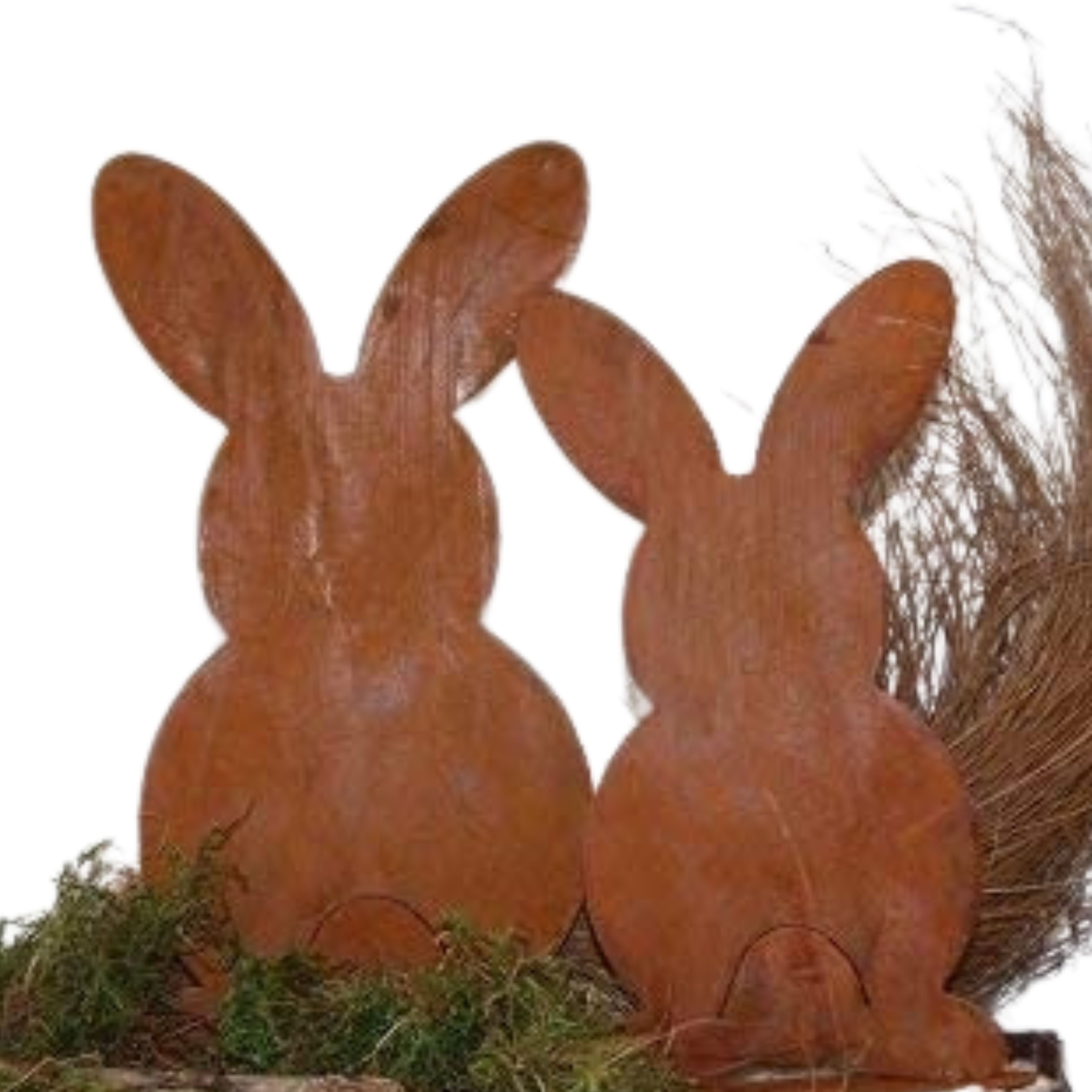 Osterfigur Osterhasen Metall Ostern Deko Figuren