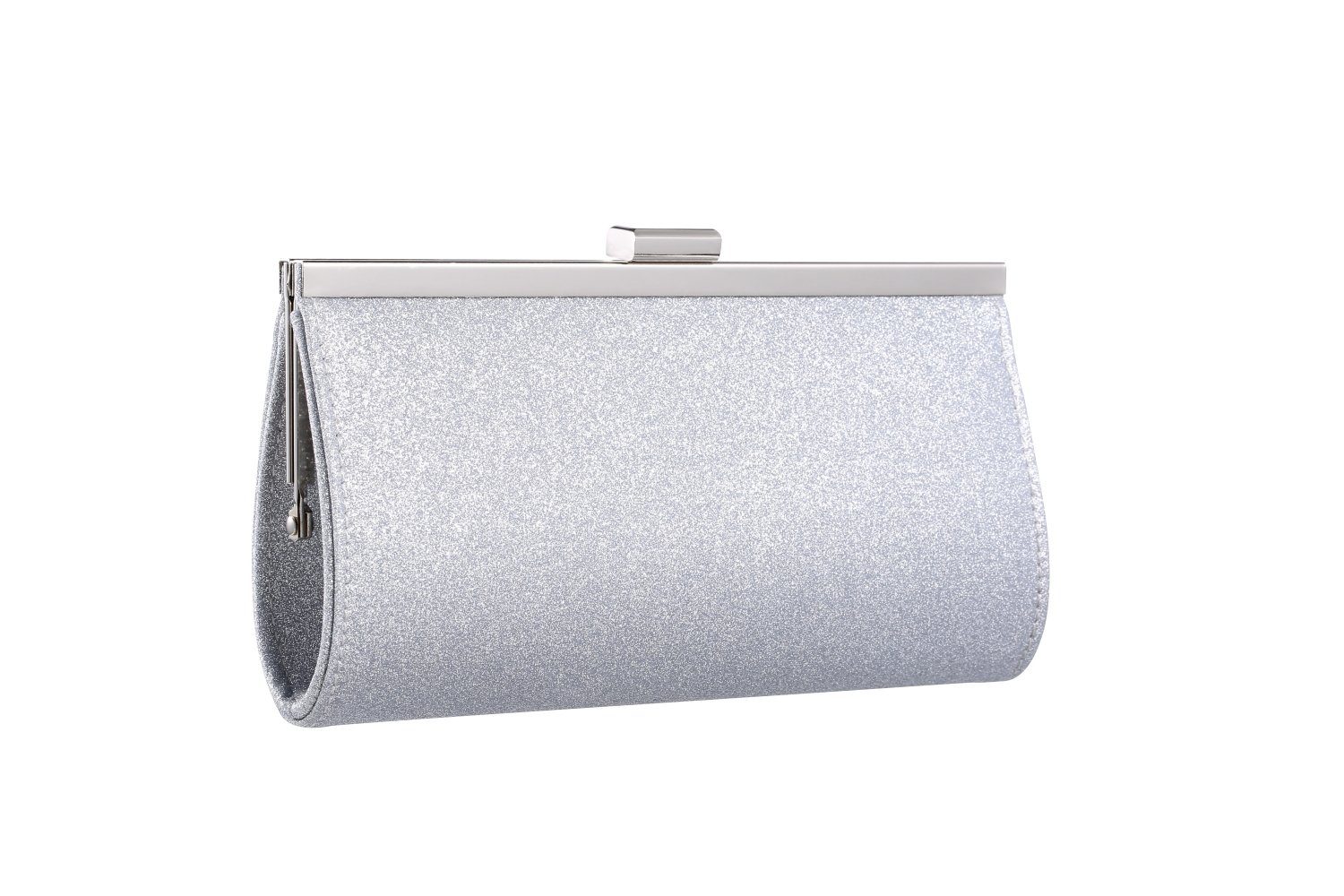 White Lady Clutch Vanessa Glitter Braut Clutch