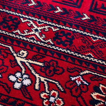 Teppich Orientalischer Teppich, Ornamente& Rauten Muster, in rot, Carpetia, rechteckig, Höhe: 13 mm