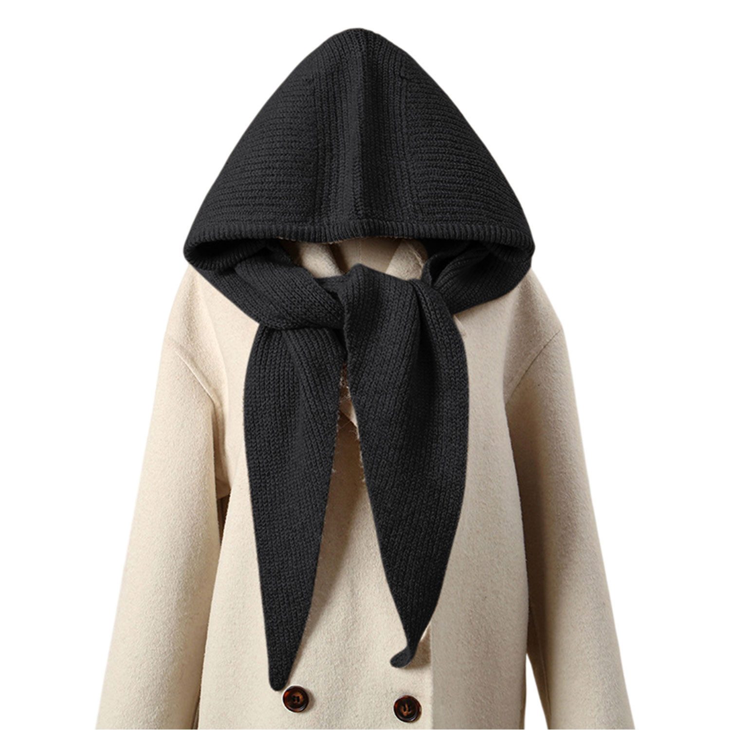 Refttenw Mütze & Schal Mütze Schal Set Damen Wintermütze – Weiche Wollmischung Klassisches Unifarben
