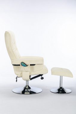 REDOM Massagesessel Massagestühle mit Hocker (mit 5-Punkte-Massagegerät;für Wohnzimmer Schlafzimmer), 5 Vibrationspunkte Massagegerät, 79x79x106cm