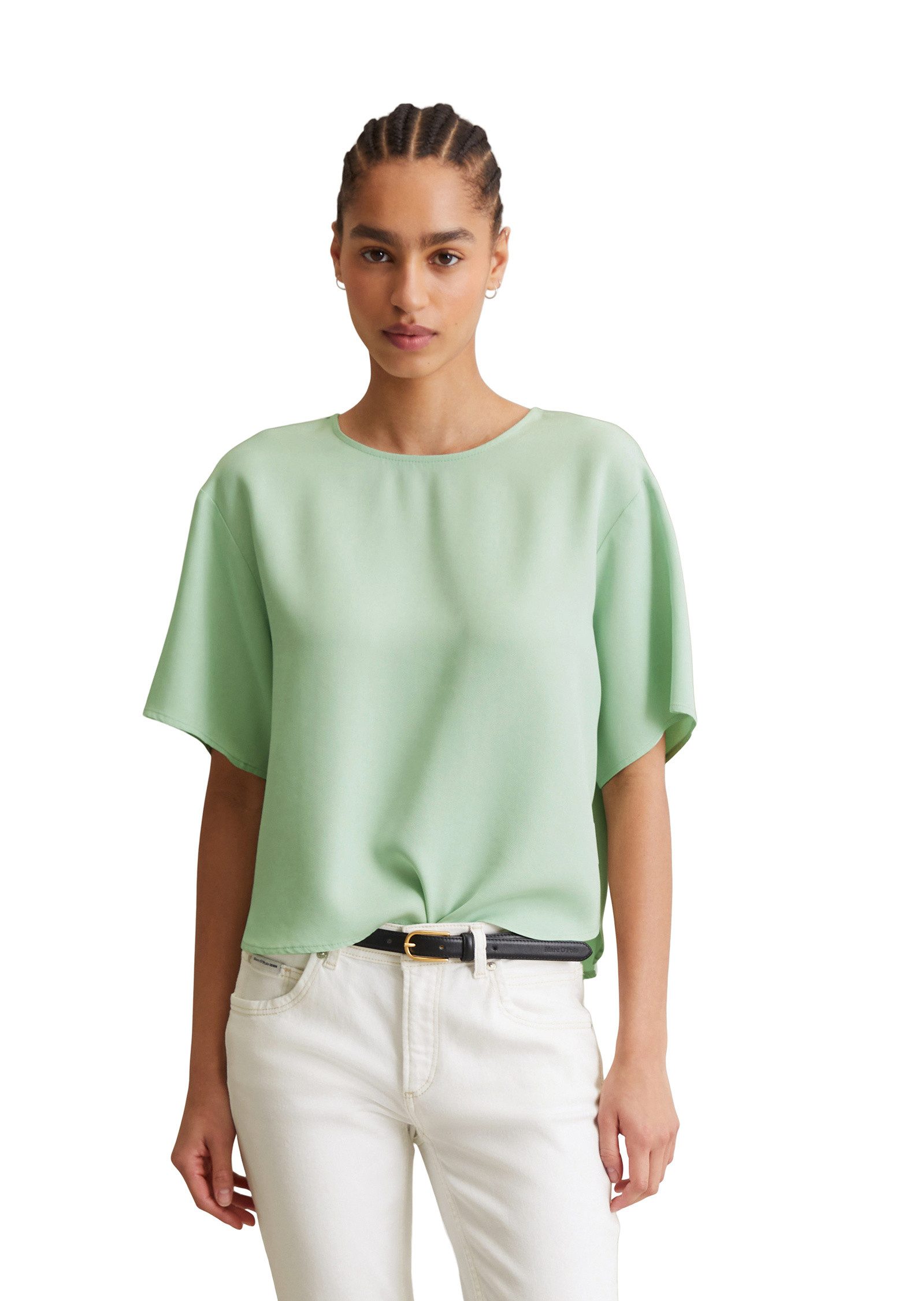 Marc O'Polo DENIM Kurzarmbluse aus TENCEL™ günstig online kaufen