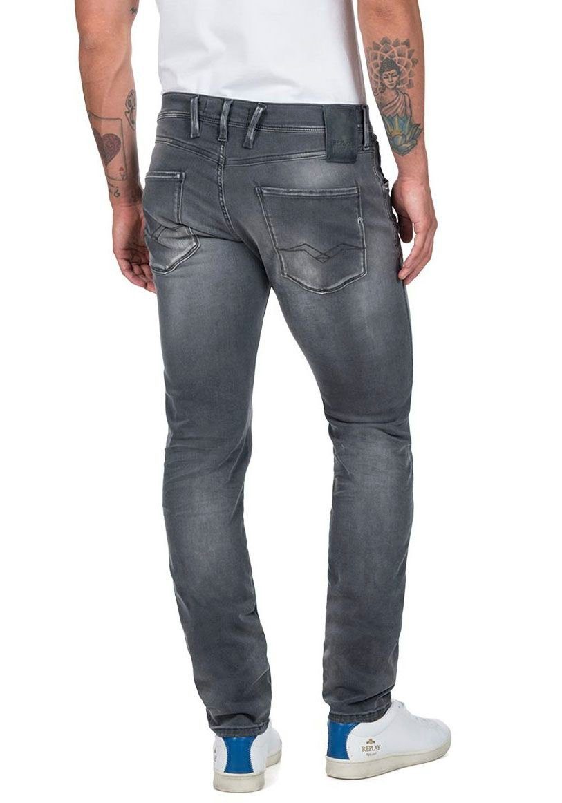 BIO HYPERFLEX Slim-fit-Jeans grey-wash ANBASS Replay