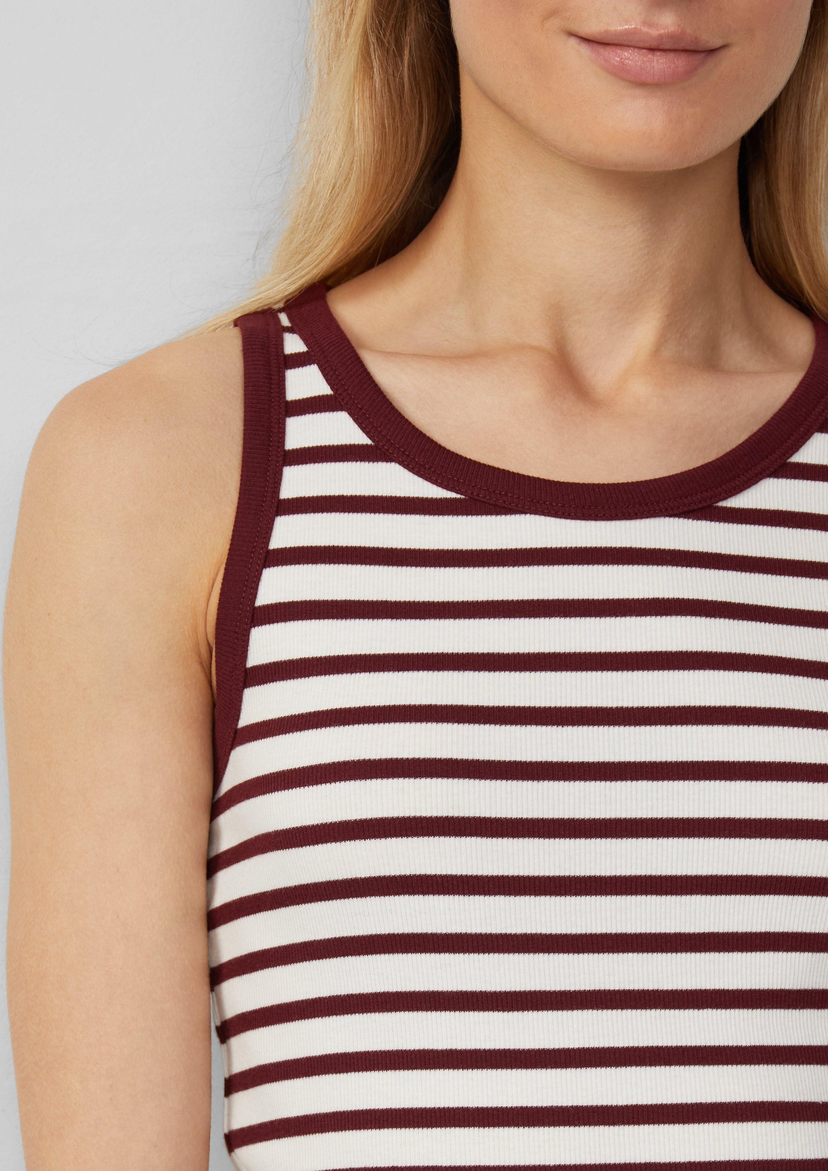 s.Oliver Shirttop Weiches Slim-Fit-Top aus Rippware günstig online kaufen