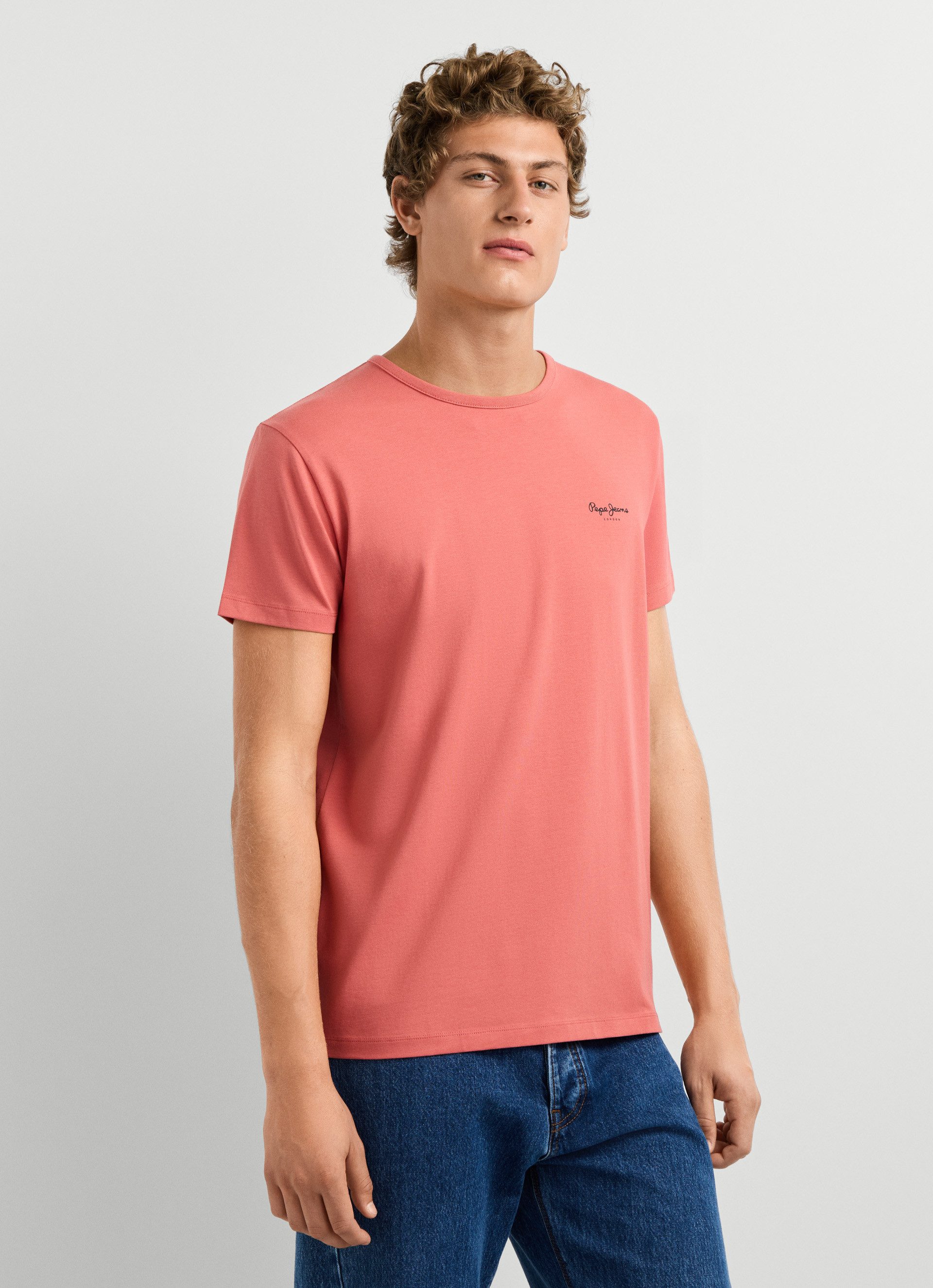 Pepe Jeans T-Shirt ORIGINAL BASIC 3N Rundhals mit kleinem Logodruck – Bild 2 von 5