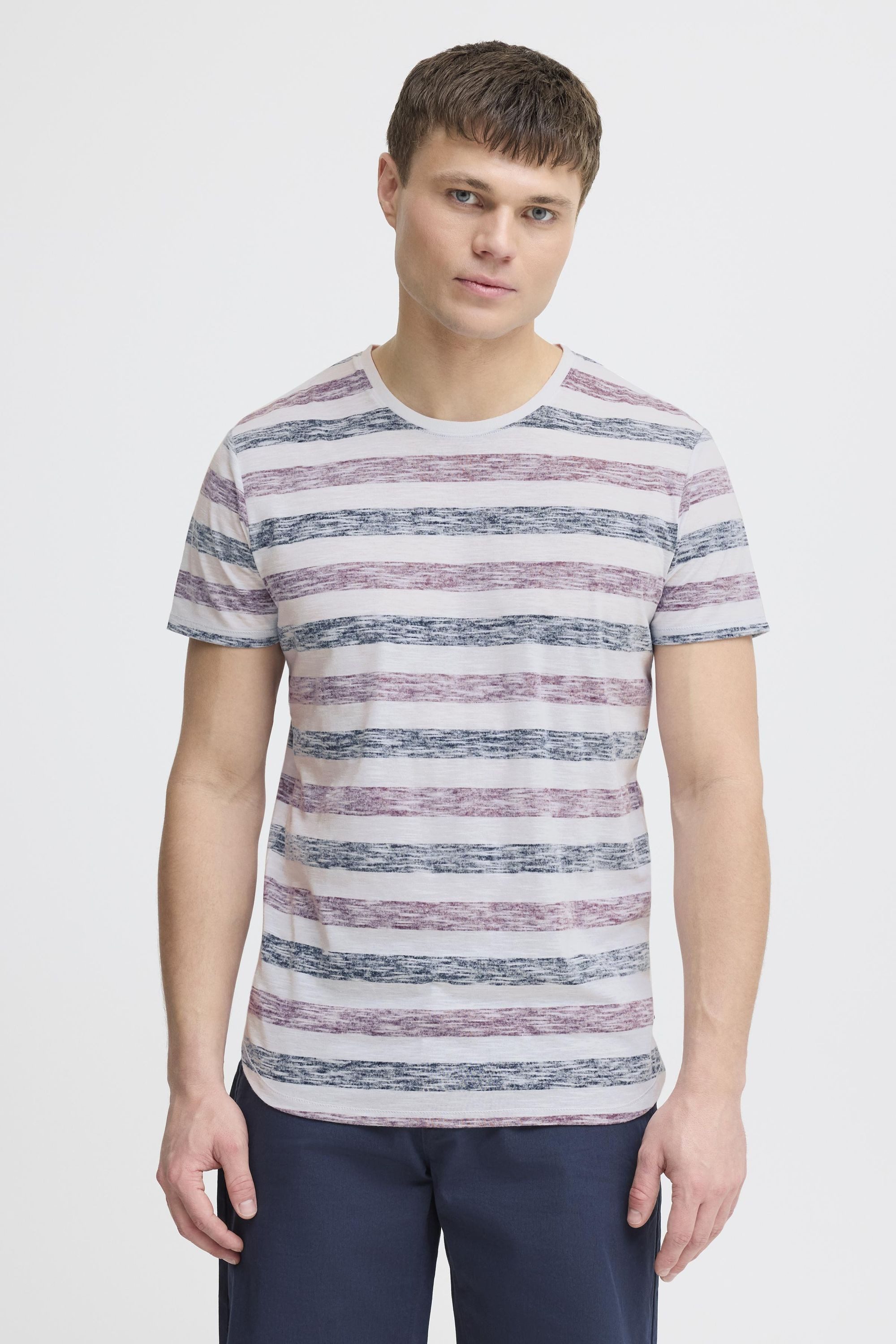 !Solid Rundhalsshirt SDTet Kurzarmshirt mit Streifen günstig online kaufen