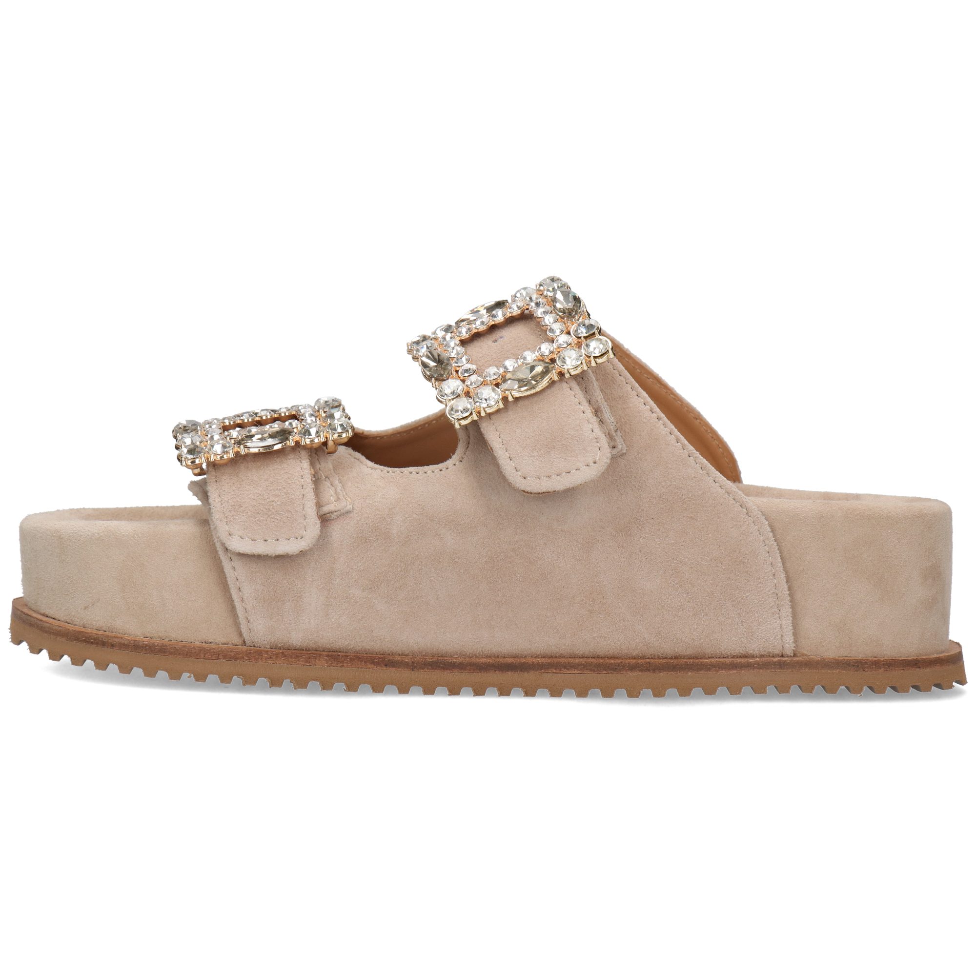 Melvin & Hamilton Eve 3 Leder-Pantoletten für Damen Pantolette Plateausohlen, Echtes Leder
