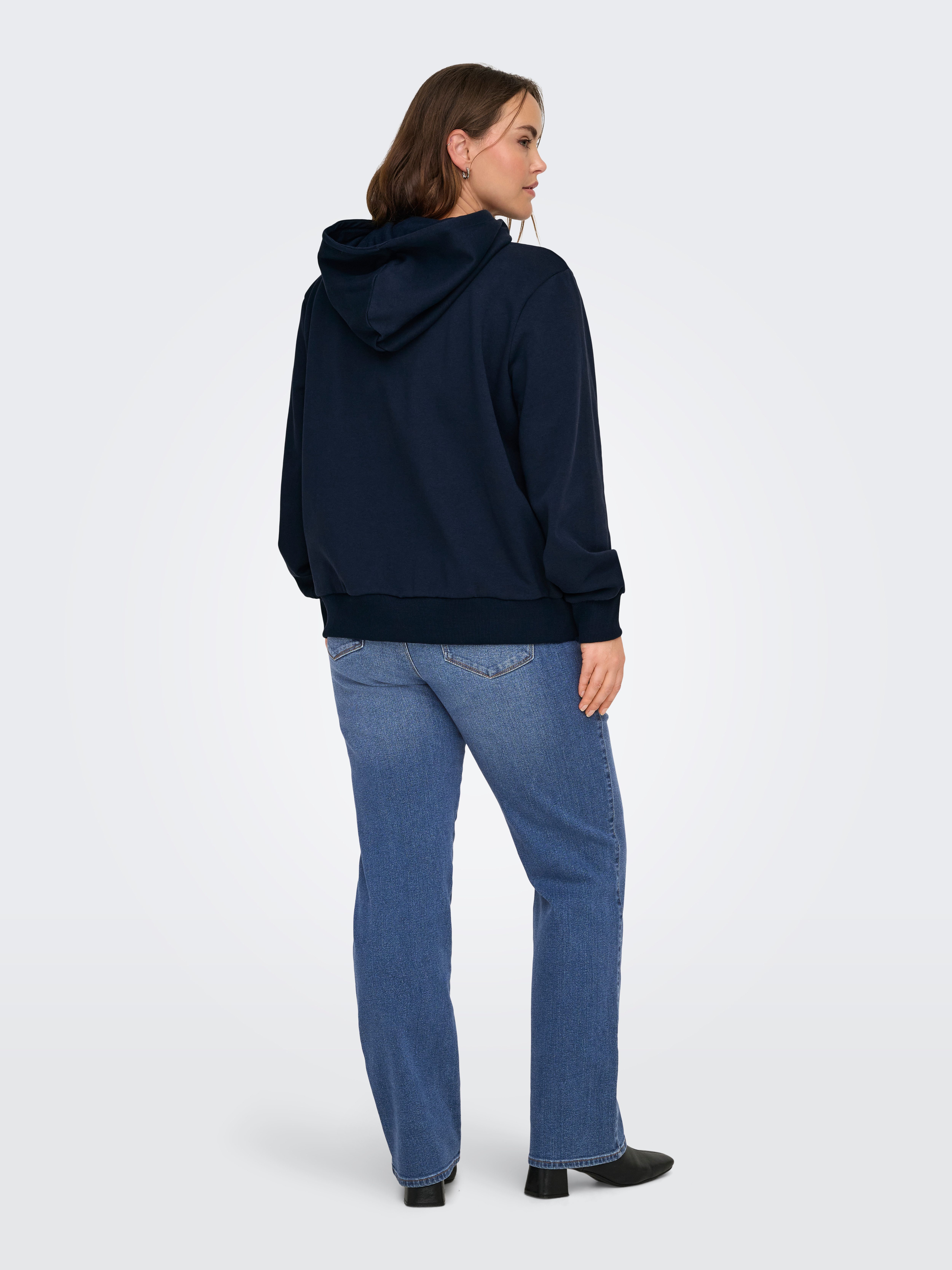 ONLY CARMAKOMA Kapuzensweatshirt CARNOLI L/S HEART HOOD SWT NOOS