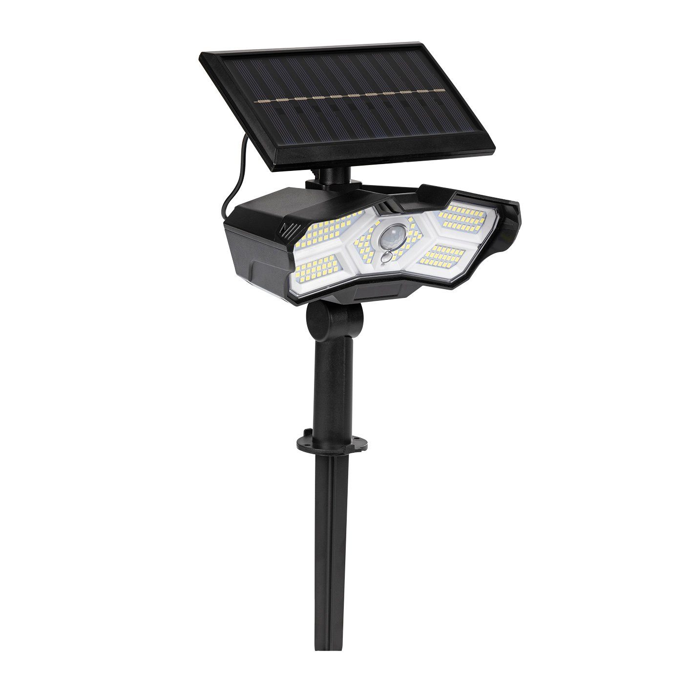 EASYmaxx LED Solarleuchte LED-Solarstrahler Bewegungsmelder schwarz günstig online kaufen