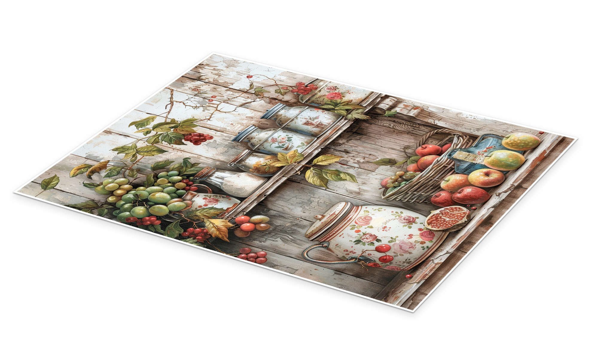 Posterlounge Wandbild Rustikale Ernte: Sommerliche Fülle, DejaReve, erhältlich als Poster, Leinwandbild, Wandsticker oder Acrylglasbild