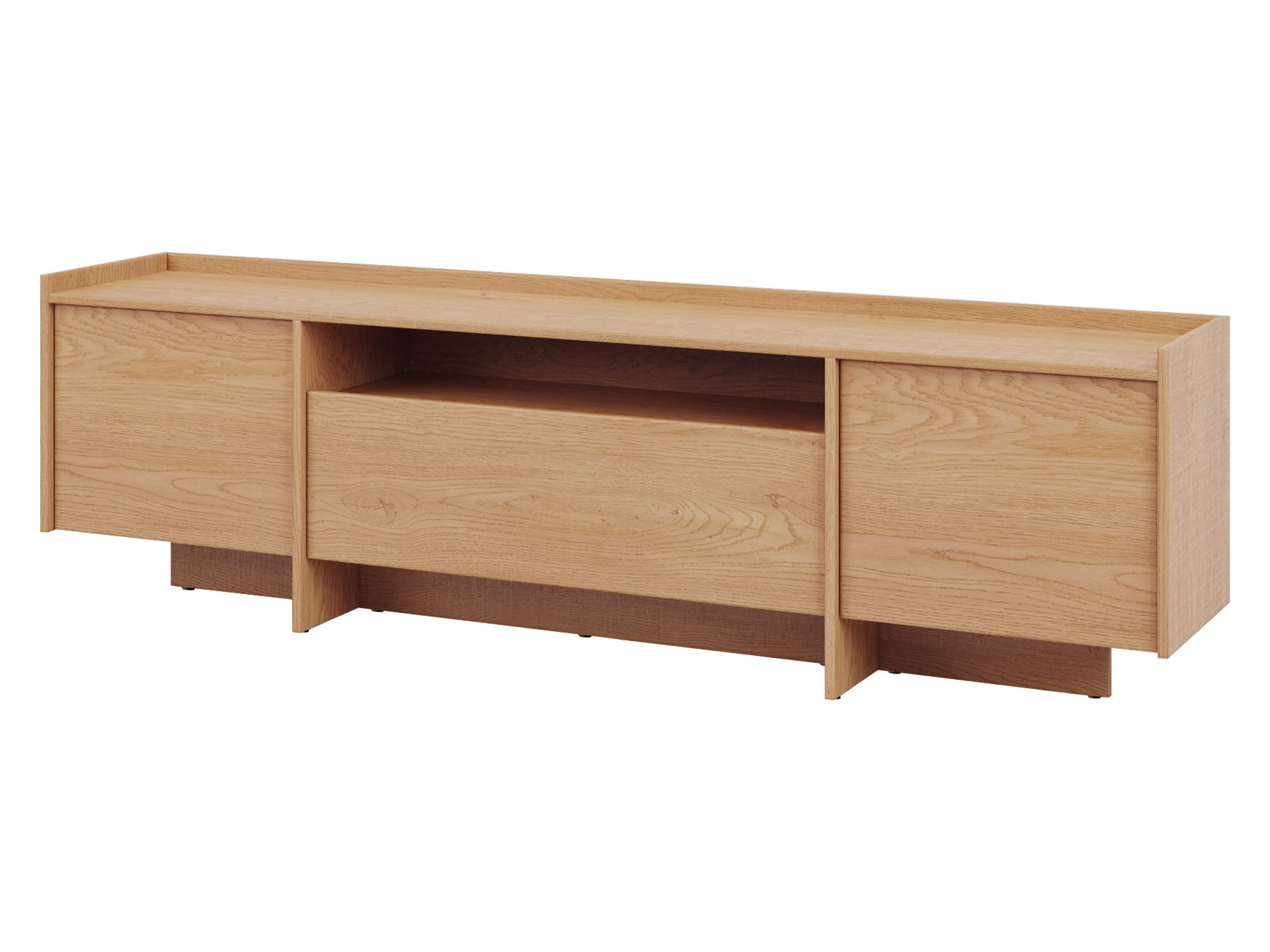 MIRJAN24 TV-Schrank Japandi (mit zwei Drehtüren und Klappe) Gasdruckfeder