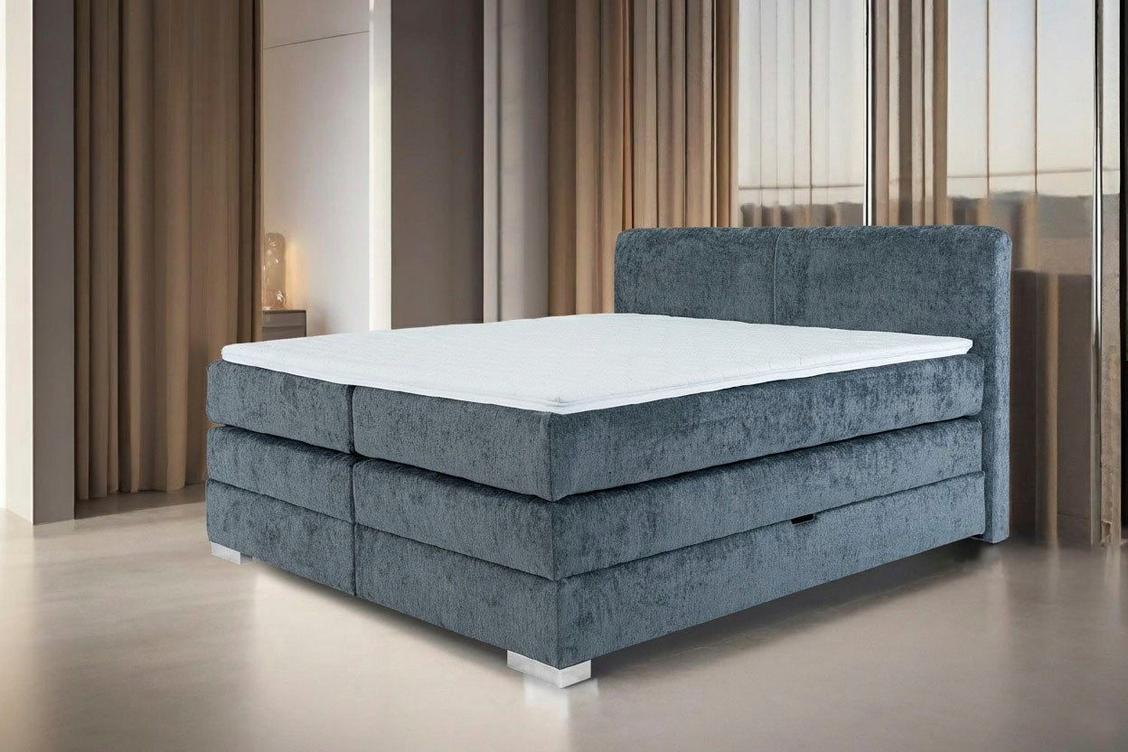 Home affaire Boxspringbett Juliste inkl. Bettkasten und PUR-Schaum-Topper, erhältlich in den Breite 160, 180 & 200cm