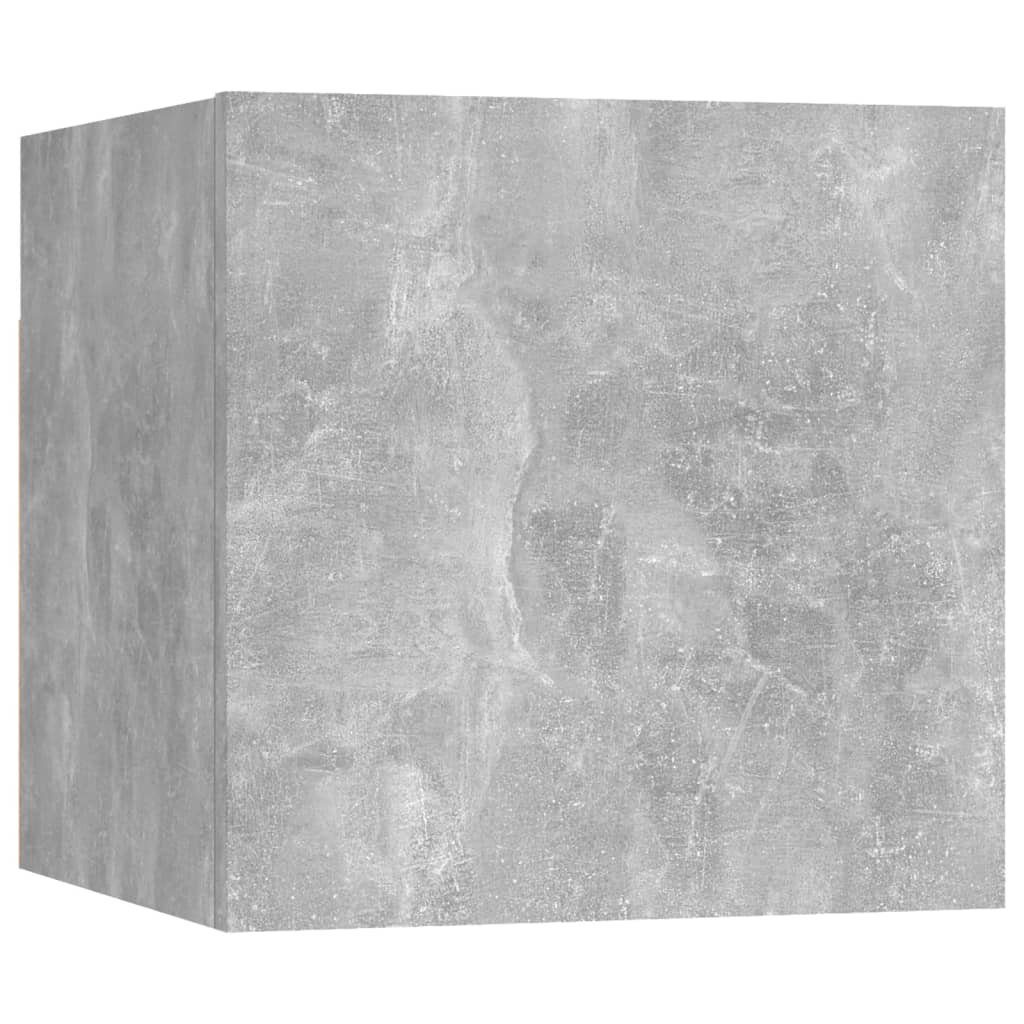 furnicato Nachttisch Betongrau 30,5x30x30 cm Holzwerkstoff günstig online kaufen