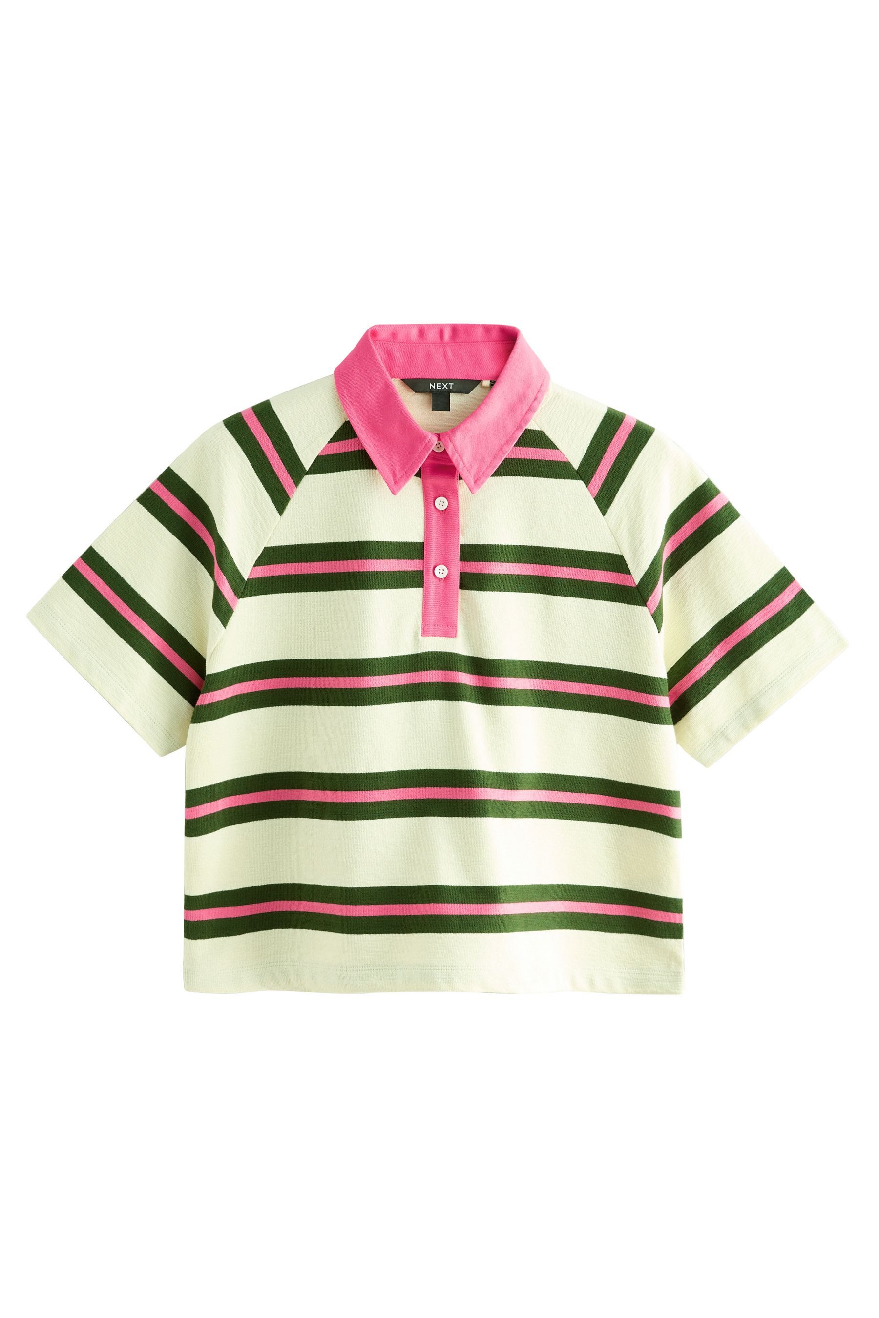Rugbyshirt Kurzärmeliges Rugby-Polo-Top mit Kragen