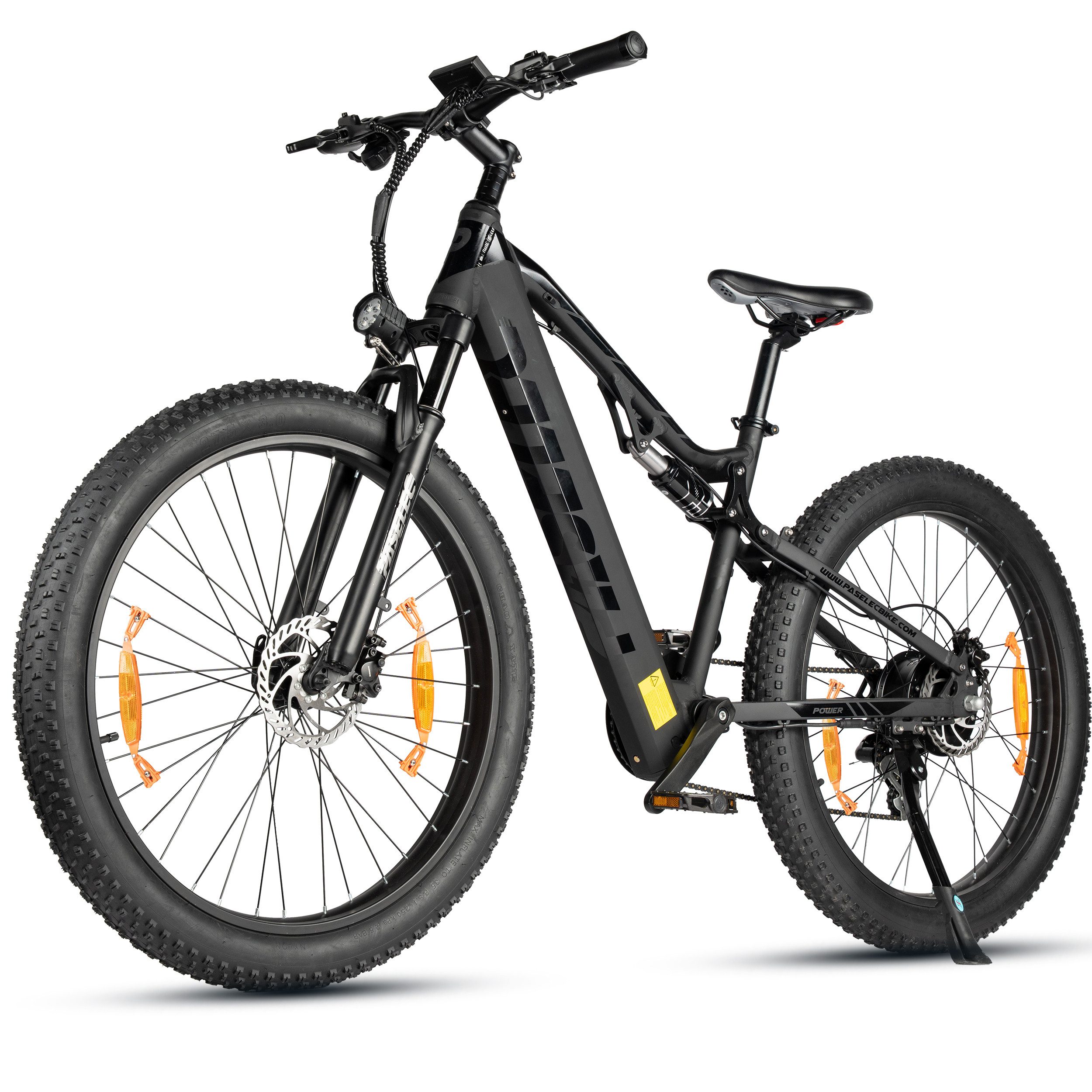 Vankel E-Bike Cityrad GS9 E-Fahrrad 250WH Damen u. Herren Pedelec, 48V 13AH 80 km, Kettenschaltung, Heckmotor, 624 Wh, (Beleuchtungsset mit Batterieladegerät, Batterieschlüssel, Werkzeug), E-MTB E-Bikes 250W, 80km Reichweite, Shimano Bremsen, 27,5×3.0"