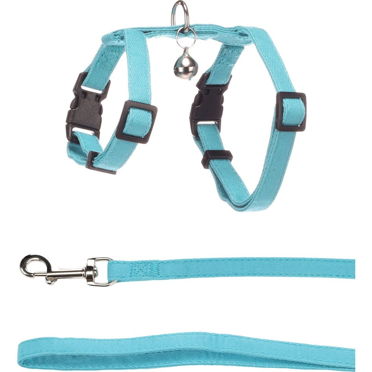 Flamingo Geschirr Geschirr mit Leine Kätzchen Lomi hellblau