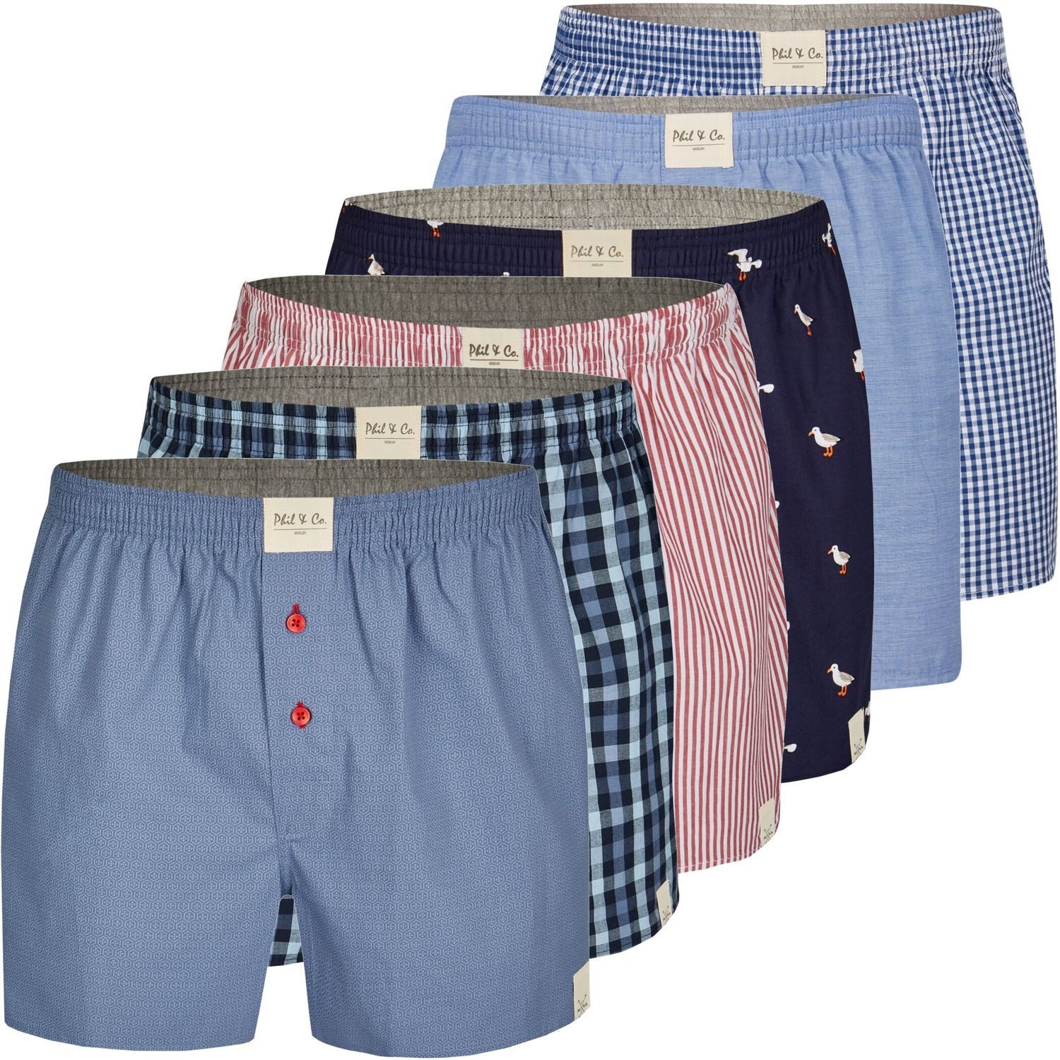 Boxershorts 6er Pack Webboxer BASIS Herren american Boxer Boxershorts Shorts