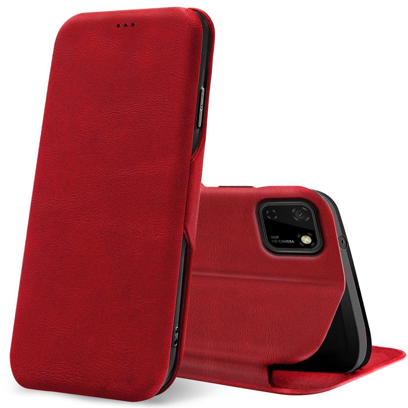 CoolGadget Handyhülle Business Premium Hülle für Huawei Y5P 5,45 Zoll, Handy Tasche mit Kartenfach für Y5p Schutzhülle