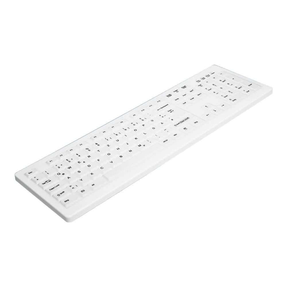 Active Key C8100F Vollversiegelte Hygiene-Tastatur AK-C8100F-FU1-W/GE Tastatur (Silikonmembran, Geeignet f. Wischdesinfektion nach DGHM/VAH)
