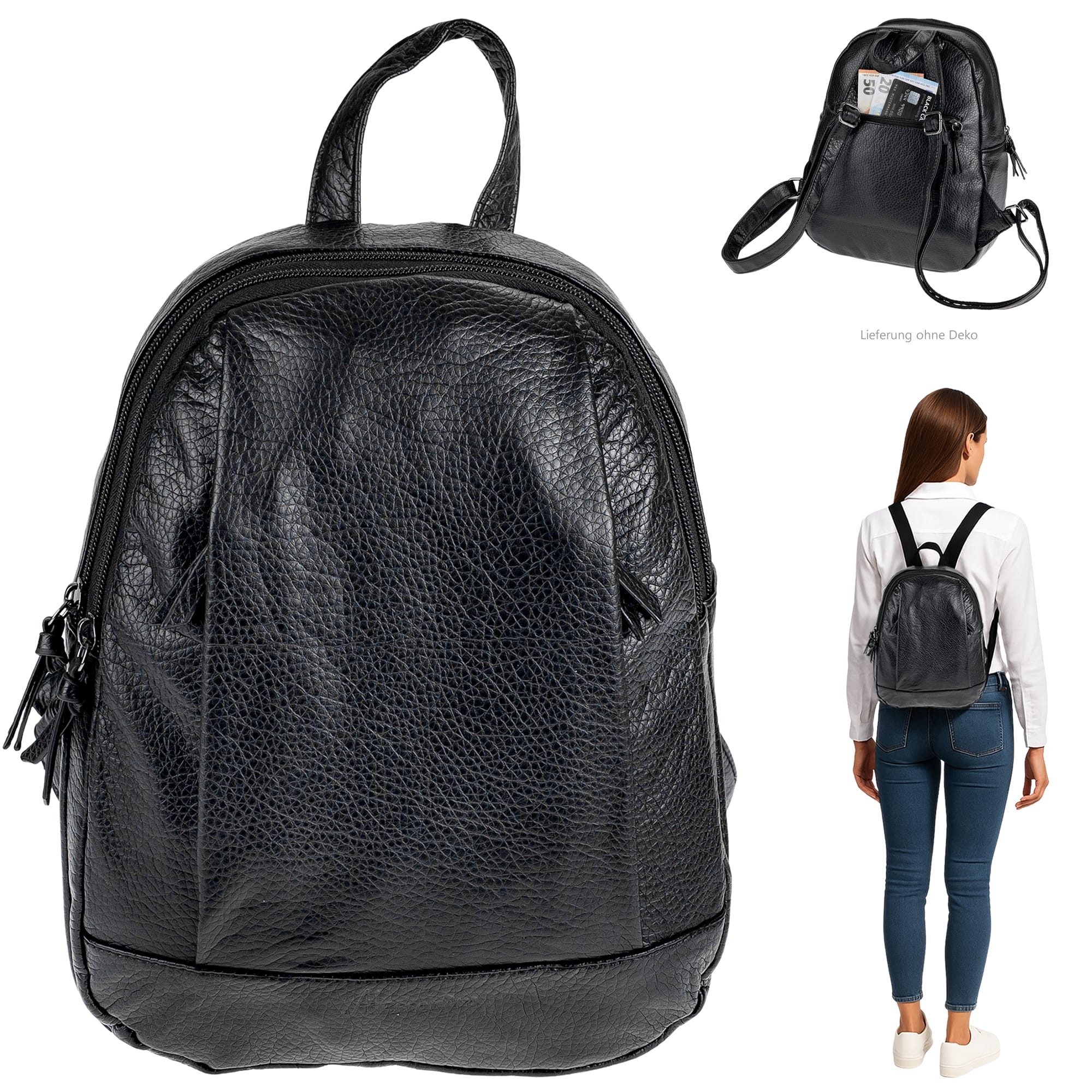 Alessandro Salvatore Cityrucksack Rucksack Damen Damenrucksack Kunstleder H günstig online kaufen