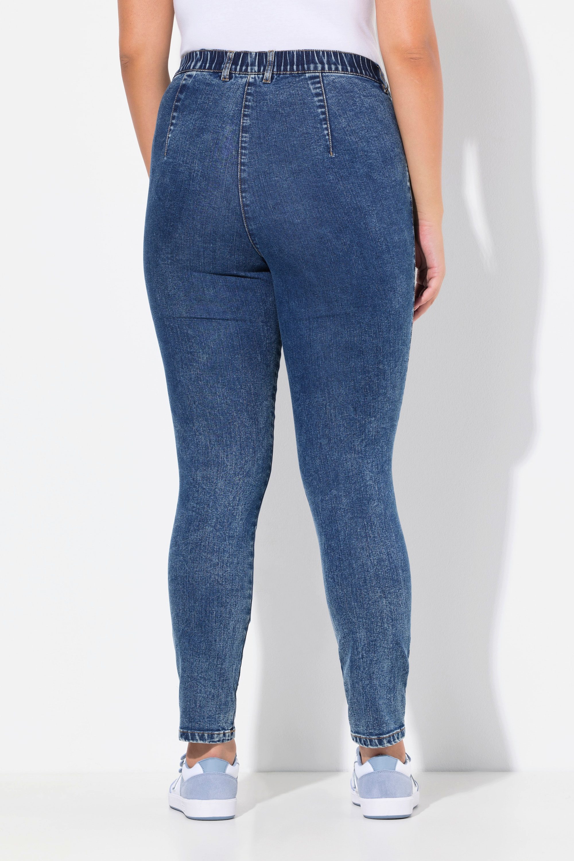 Ulla Popken Regular-fit-Jeans Jeans Sarah schmales Bein Zipptaschen Stretch