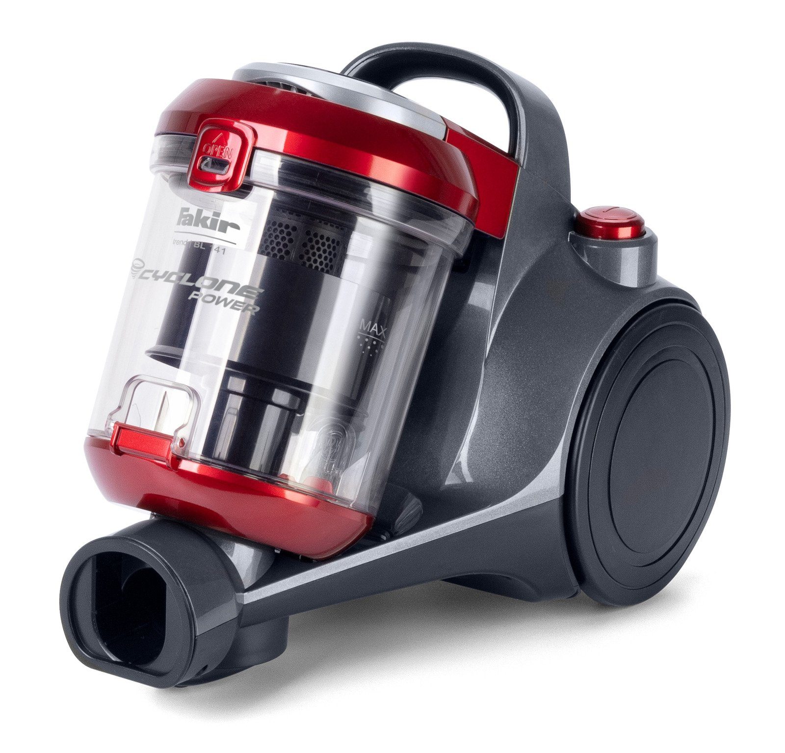 FAKIR Bodenstaubsauger FAKIR Trend BL 141 Beutellos EPA Filter 700 Watt Sauger, 700 W, beutellos, beutellos