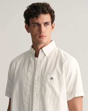 Gant Kurzarmhemd REG OXFORD SHIRT Gant-Stickerei