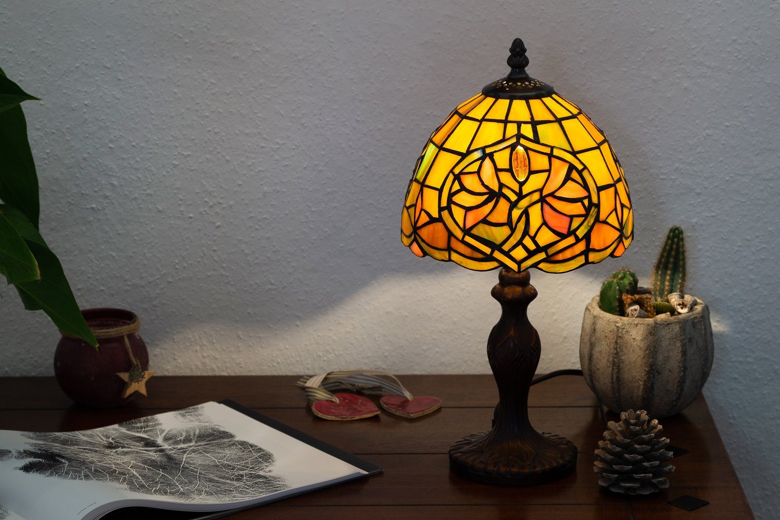 Motiv Muster Mosaik Lampe Tiffany Dekorationslampe Ti153 Stehlampe Tischlampe BIRENDY
