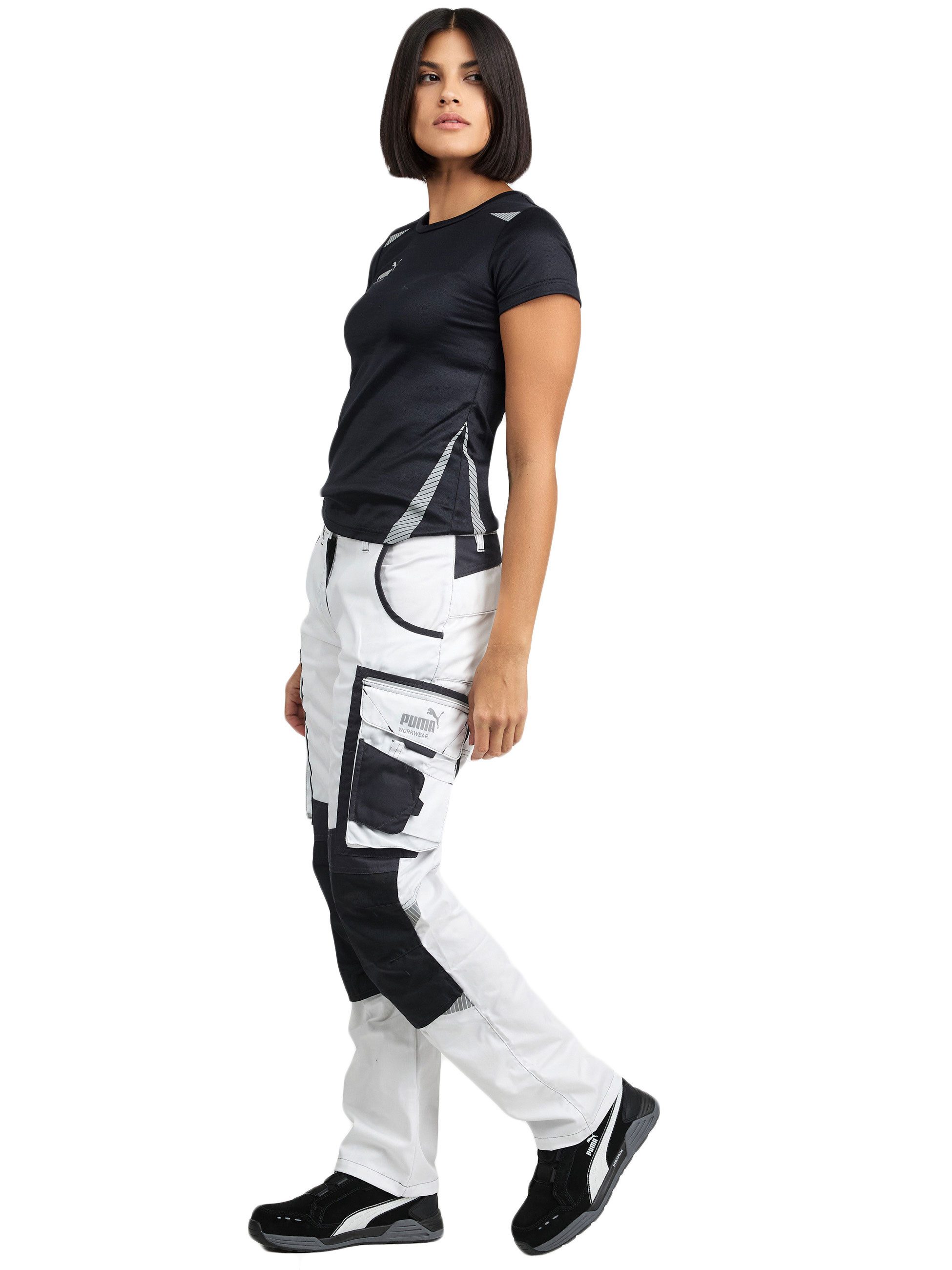 PUMA Workwear Arbeitshose für Damen - Arbeitshose mit elastischem Bund - Precision X Robustes Nylon Gewebe - Verstärkte Nähte & Kniepartien - Viele Taschen