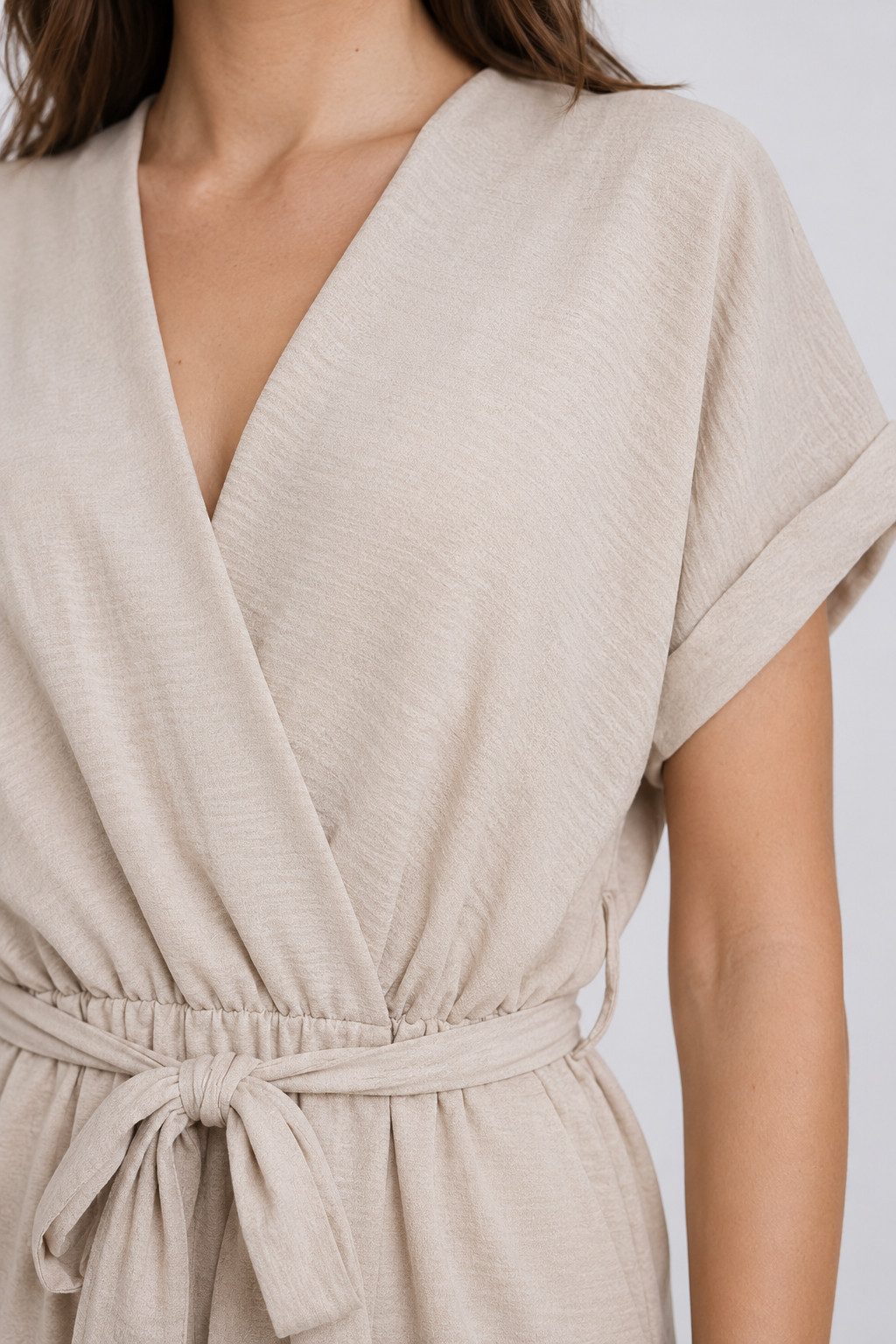 ITALY VIBES Jumpsuit - knöchellanger Overall mit Bindegürtel - lockerer Sommer-Jumpsuit ONE SIZE - passend für Größen S-L