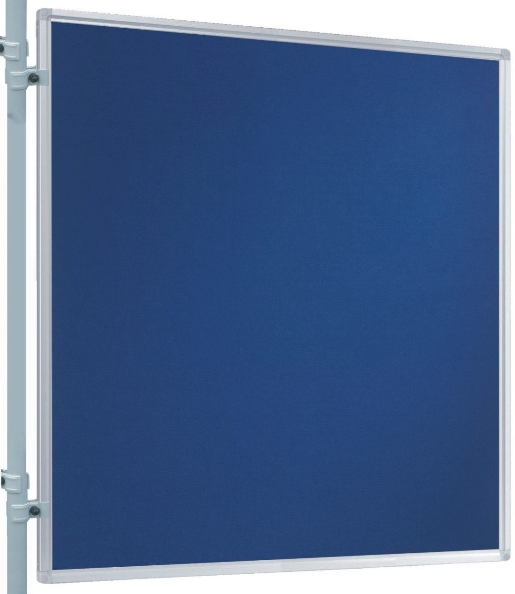 FRANKEN Wandtafel Präsentations-Stellwand 120x120 cm blau/Filz