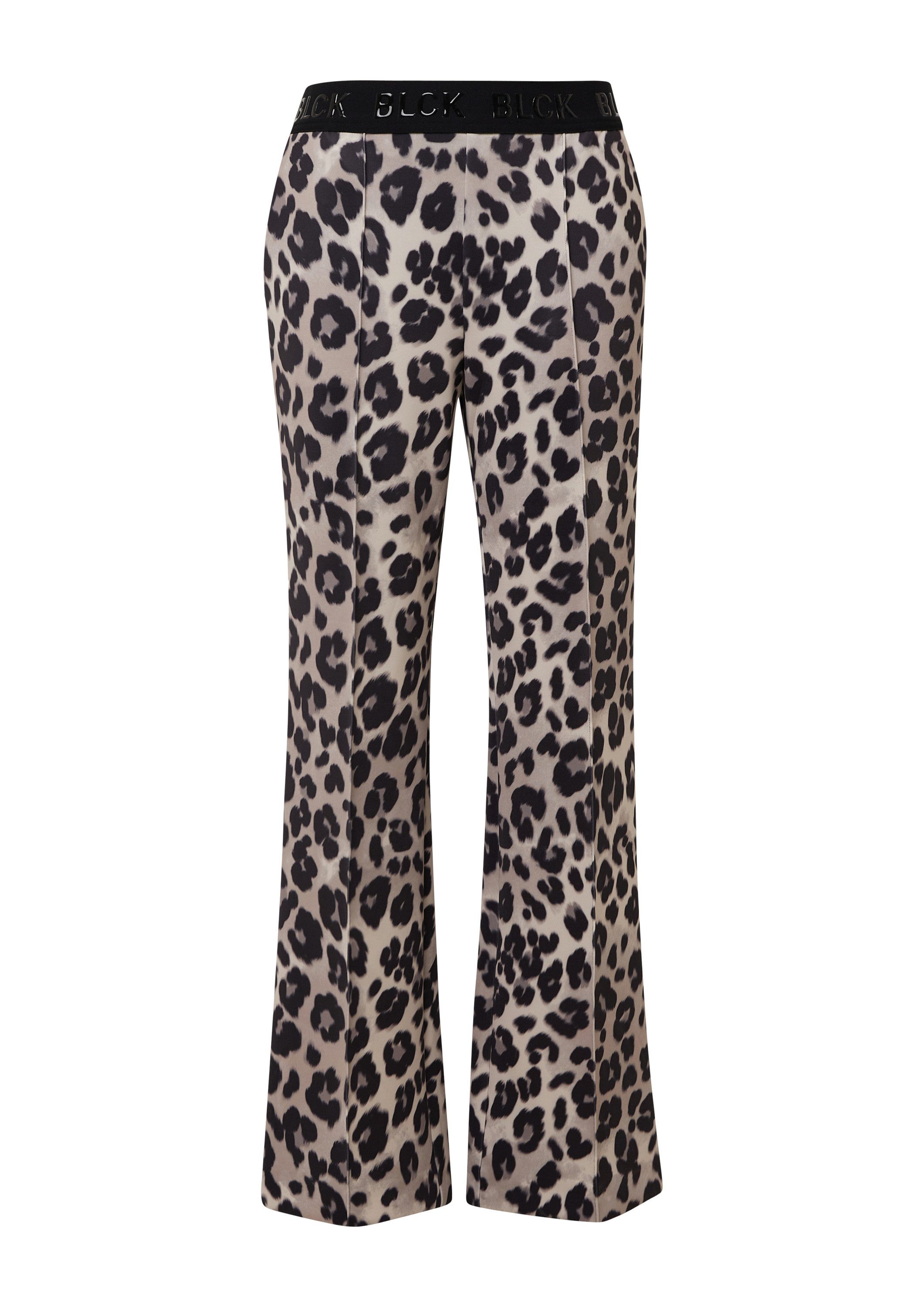 s.Oliver Chinos Hose Wide-Leg-Hose aus Scuba mit Logo-Gummibund günstig online kaufen