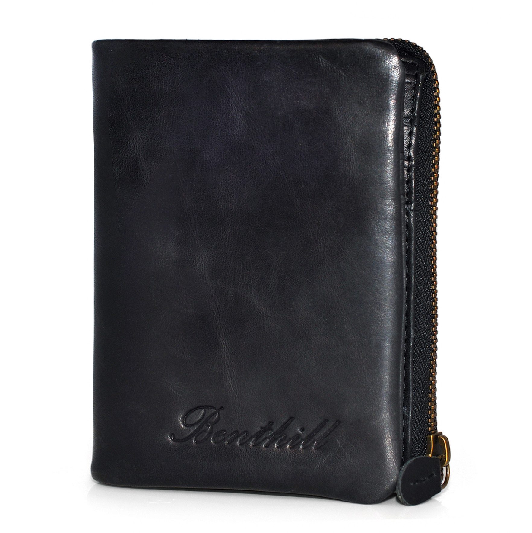 Benthill Geldbörse Klein Echt Leder Geldbeutel RFID Schutz 6 Kartenfächer S günstig online kaufen