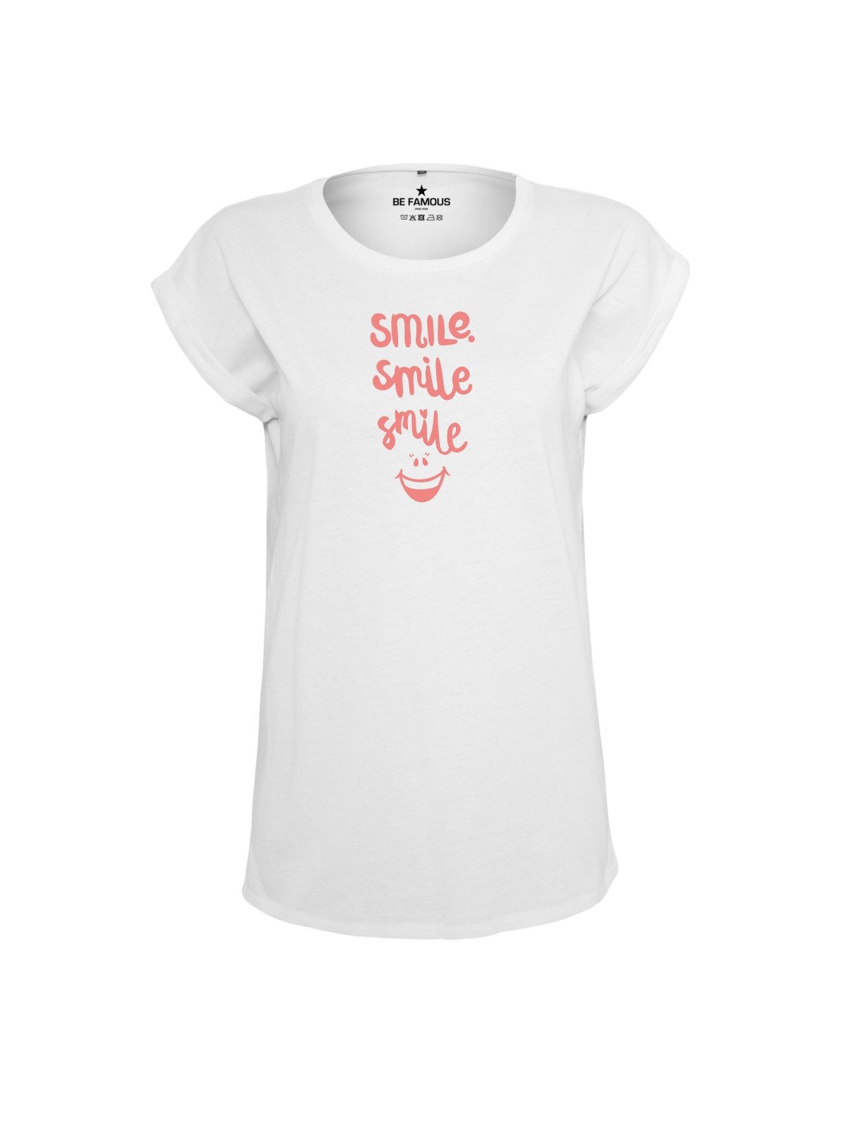 Be Famous Print-Shirt Classic Roll Up SMISMI (1-tlg., keine)