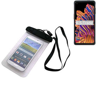 K-S-Trade Handyhülle für Samsung Galaxy XCover Pro, Schutz Hülle Handy Hülle Beach Bag wasserdicht 16cm x 10cm