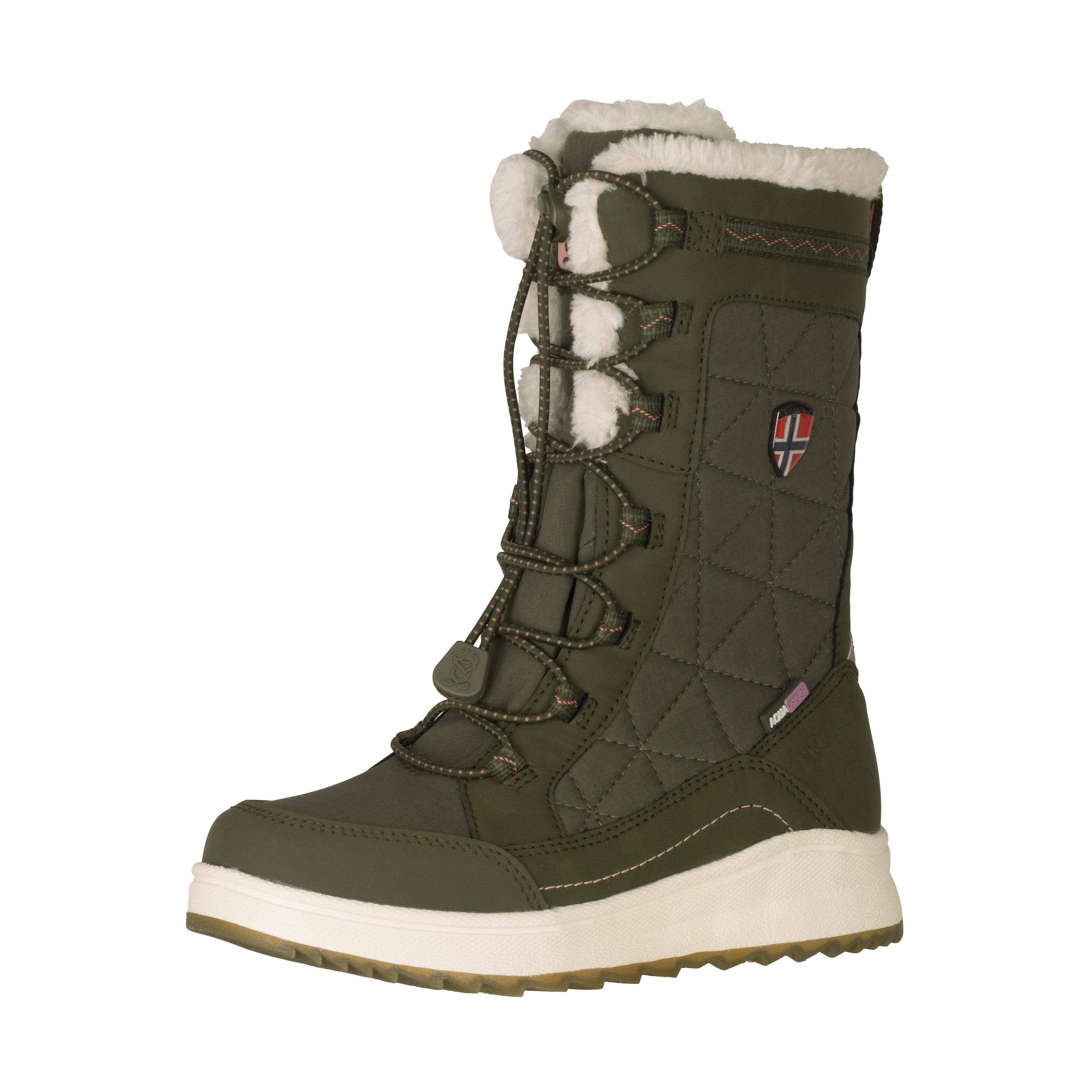 TROLLKIDS GIRLS ARENDAL WINTER BOOTS PRO Winterstiefel wasserdicht, mit profiliertem Gummi-Laufsohlenmaterial, für Kinder