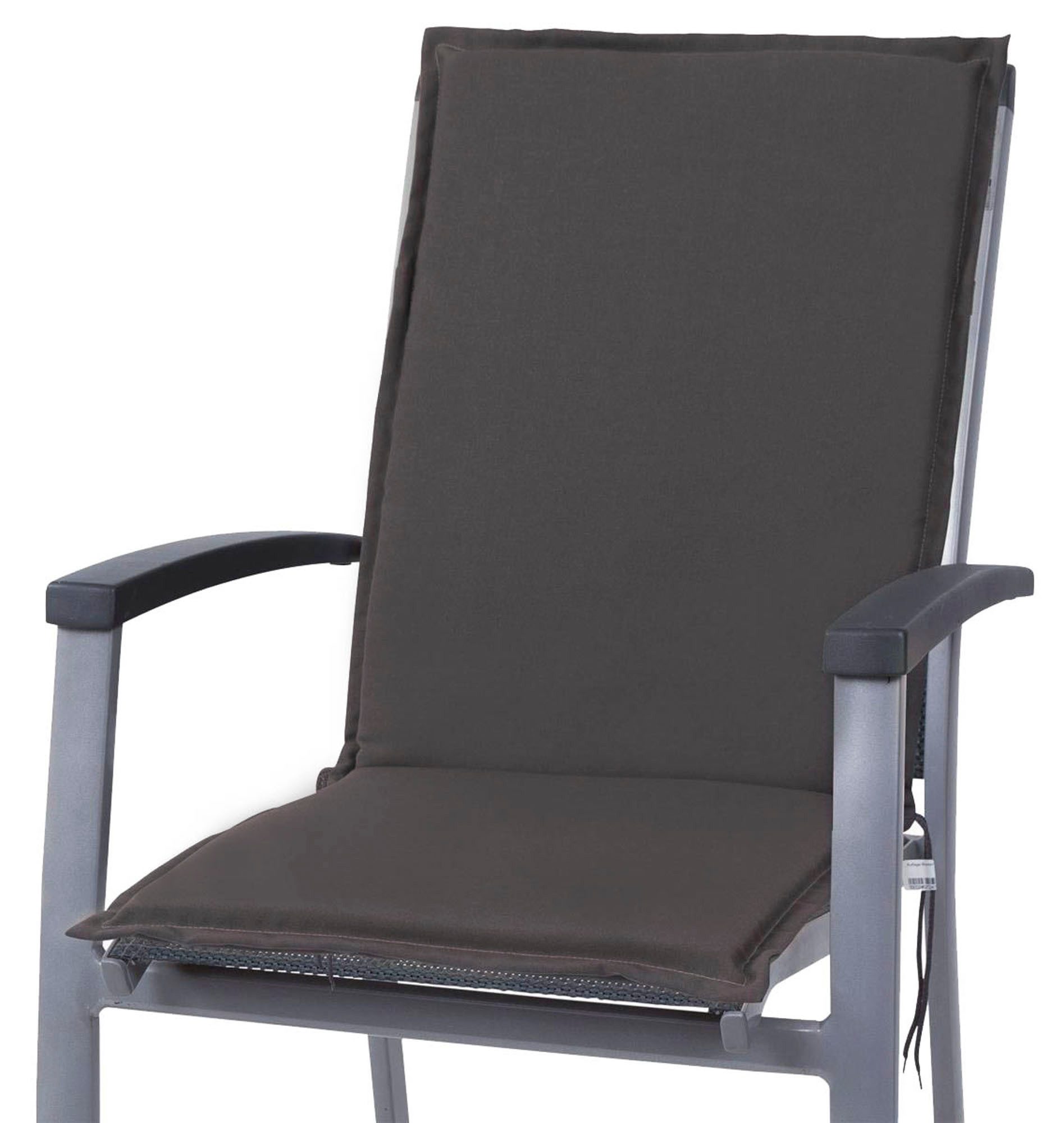 Sun Garden Sesselauflage Niederlehner Esdo 50234-703 anthrazit 107x46x4 cm Sun Garden